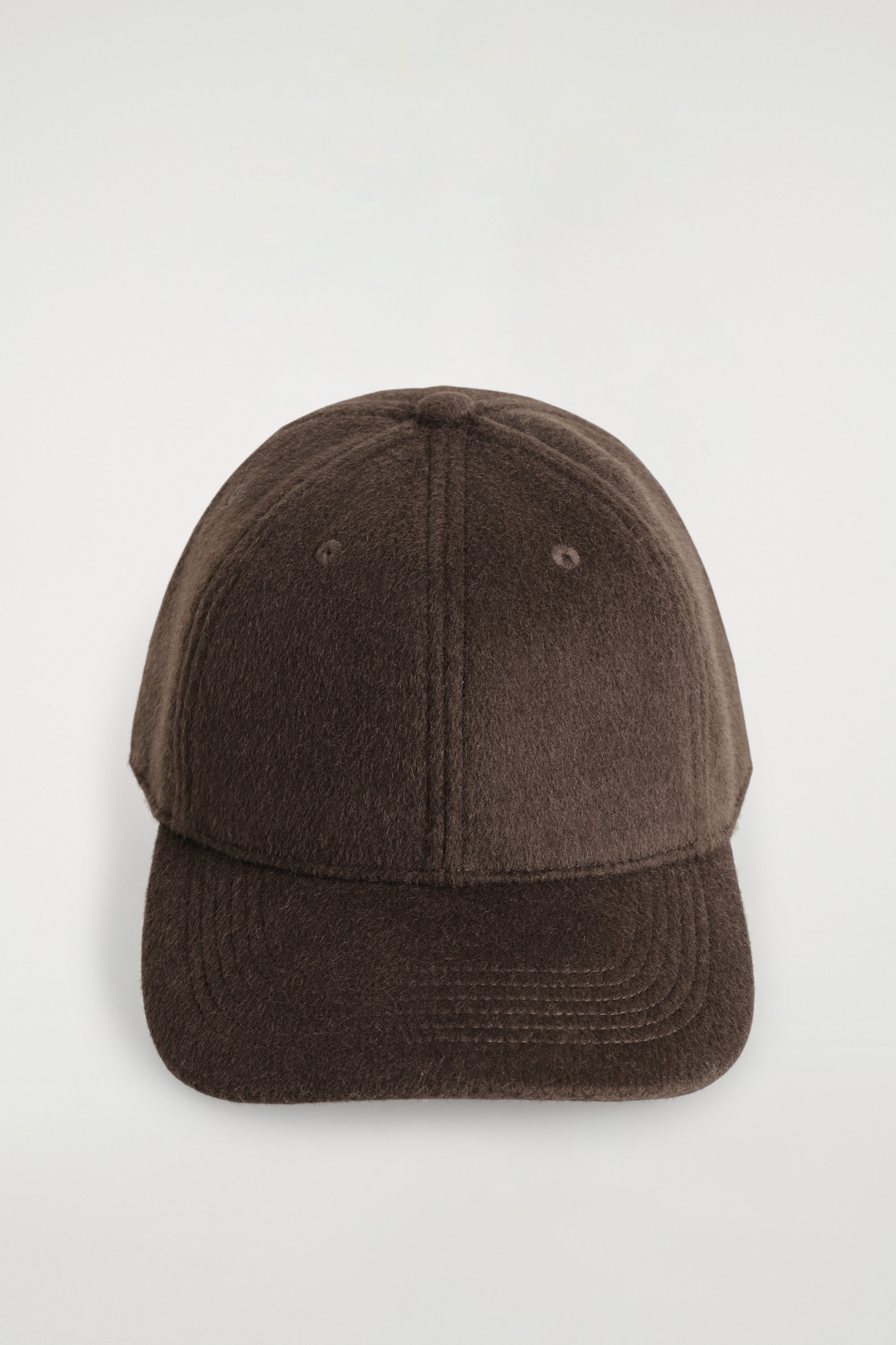 WOOL-BLEND BASEBALL CAP - BROWN | COS