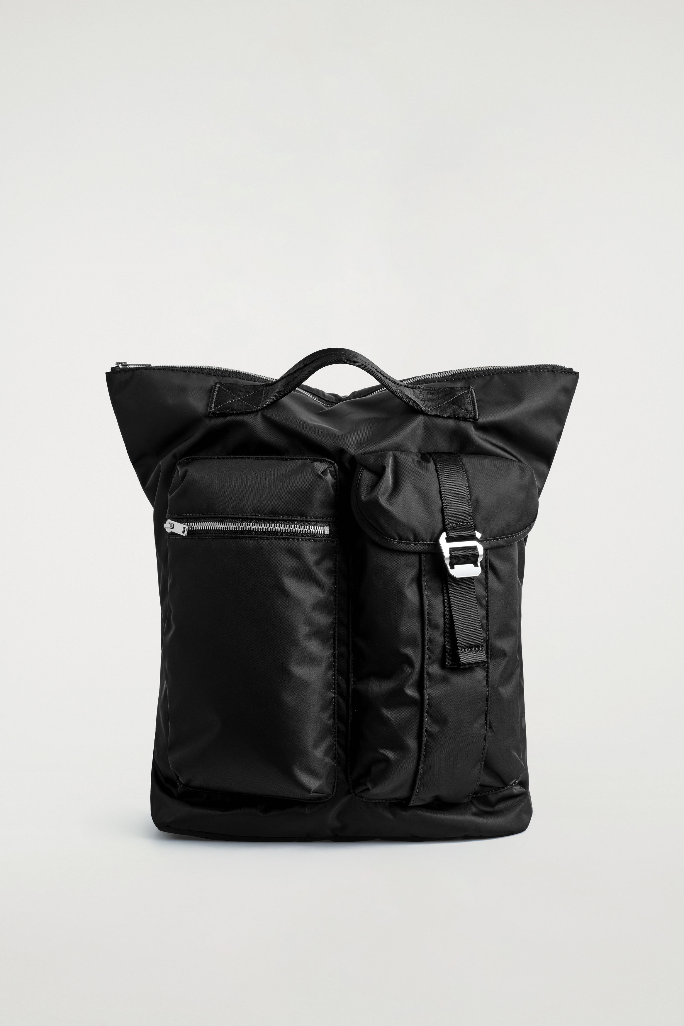 CROSSBODY SADDLE BAG - NYLON - BLACK | COS