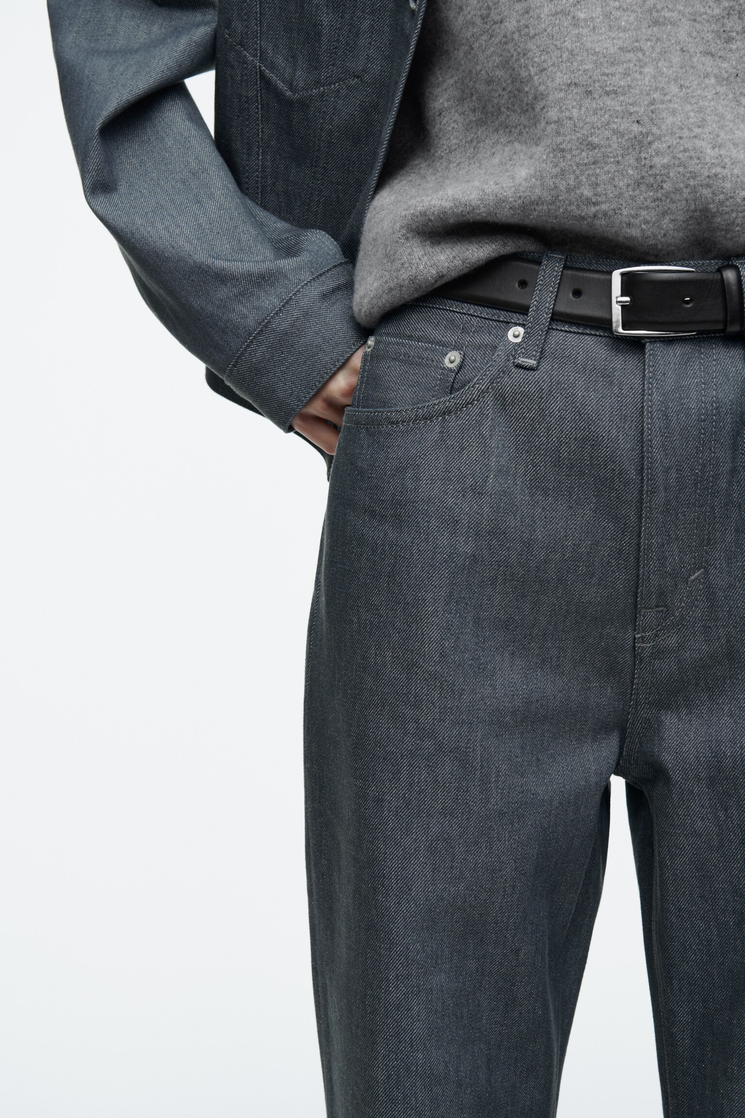 VAQUEROS COLUMN DE PERNERA RECTA - GRIS CRUDO/DARK BLUE/AZUL CLARO/NEGRO DESTEÑIDO - 4