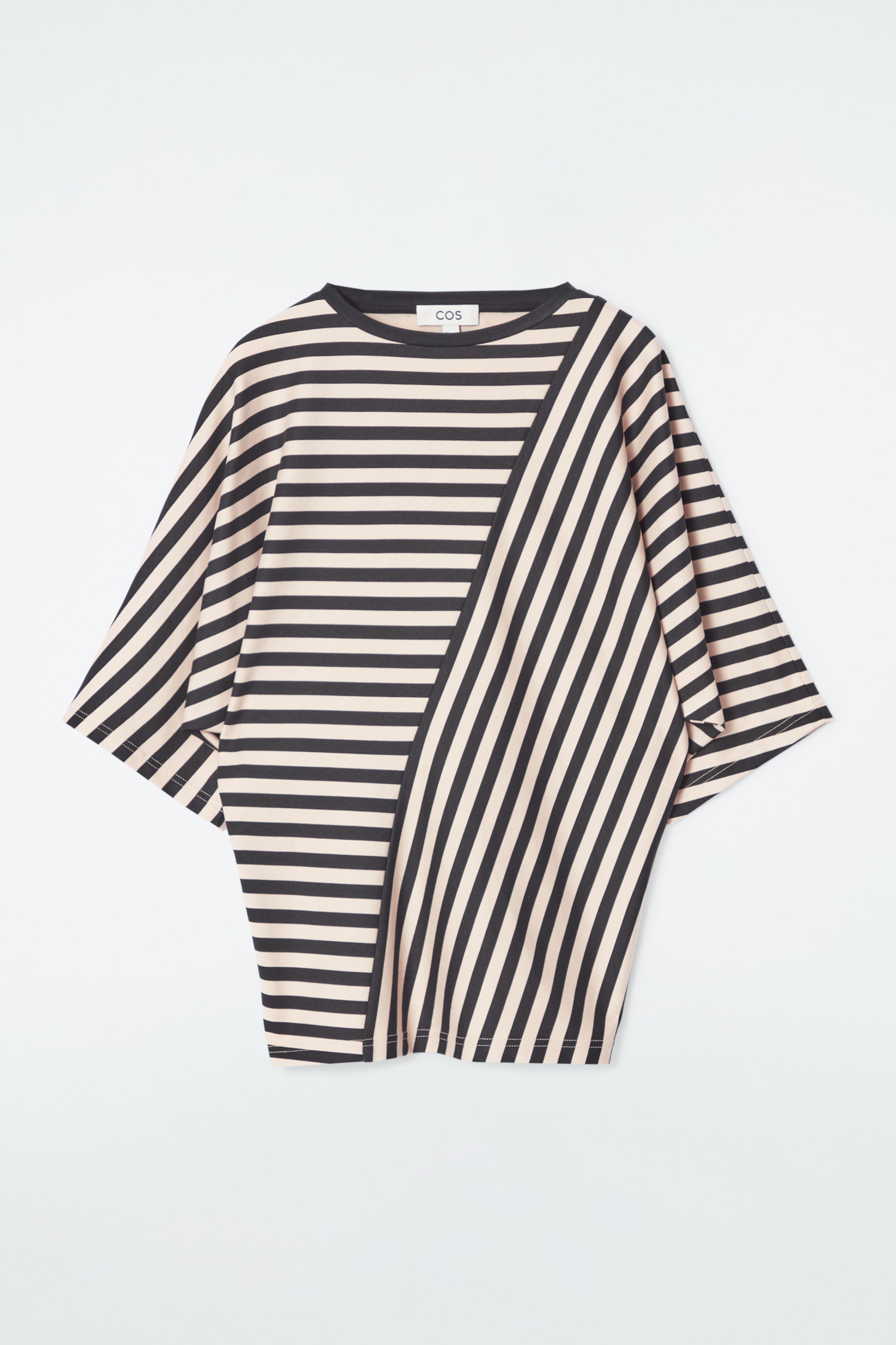 View larger image: REGULAR PANELLED STRIPED T-SHIRT - BLACK / STRIPED - Ladies | H&M GB 1