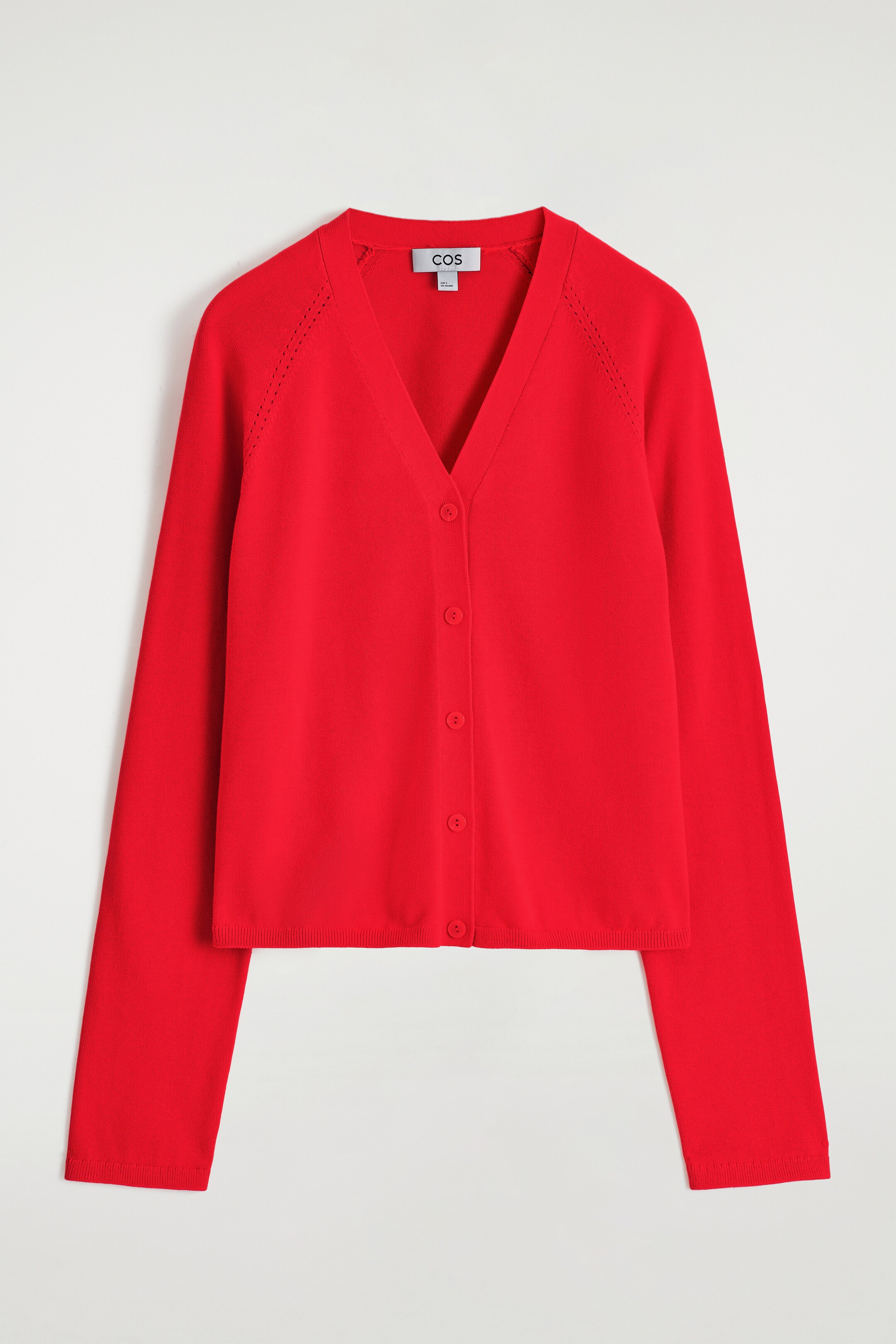 Ver imagen más grande: CÁRDIGAN DE PUNTO DE ALGODÓN CON CUELLO DE PICO - ROJO - MUJER | H&M ES 6