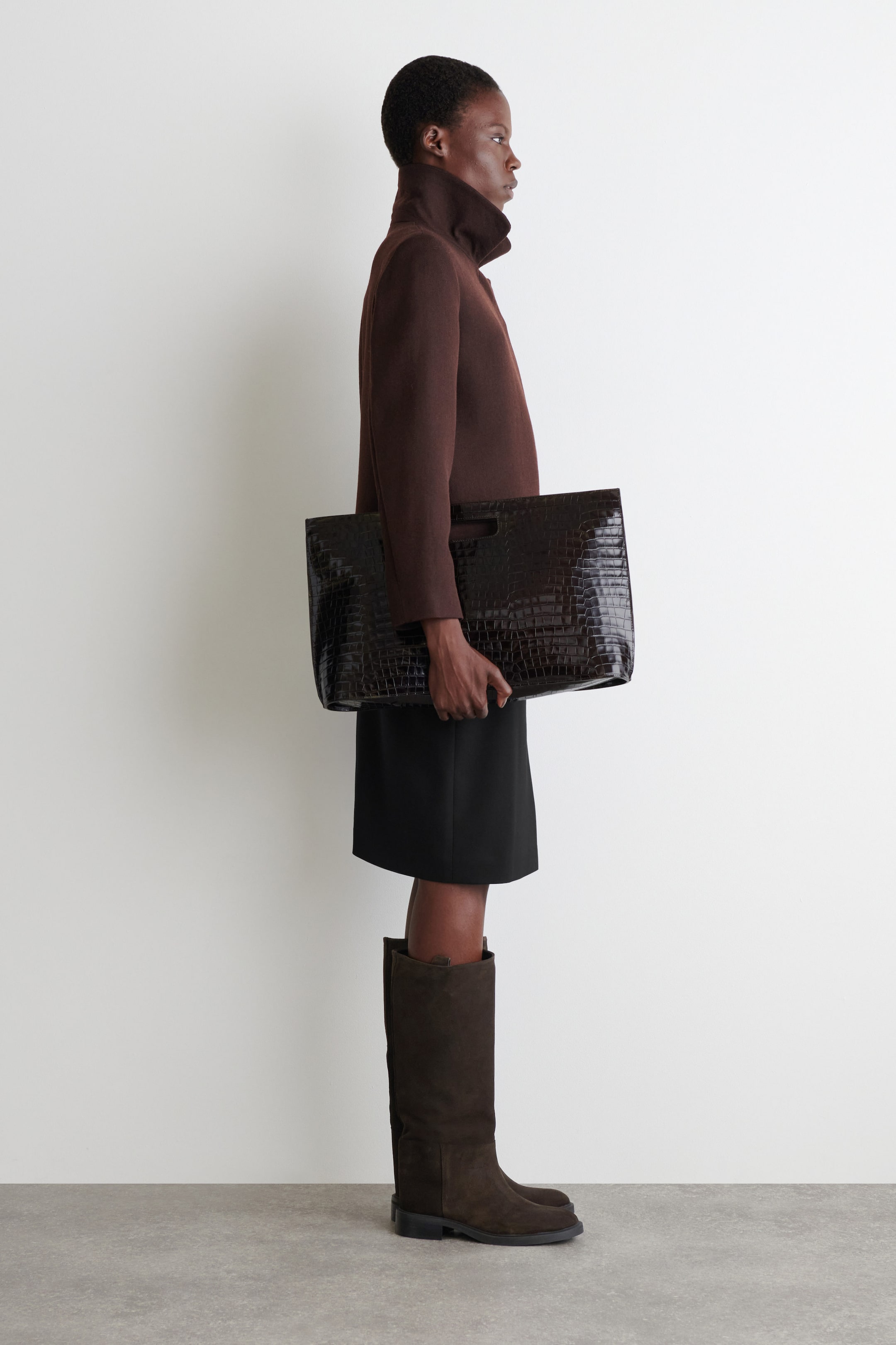 SUEDE RIDING BOOTS