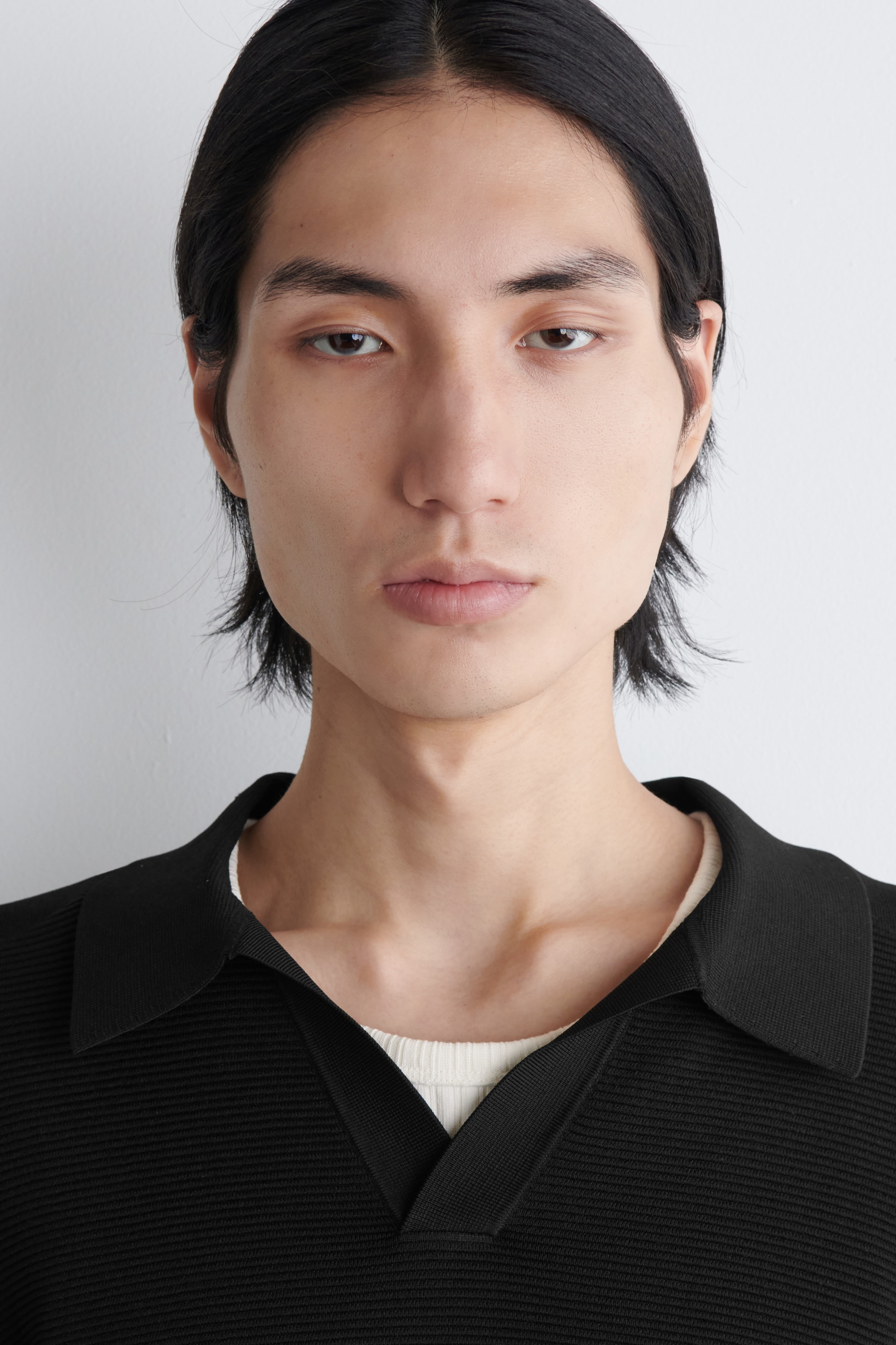 Ver imagen más grande: JERSEY DE PUNTO CON TEXTURA Y CUELLO DE POLO - NEGRO - HOMBRE | H&M ES 3