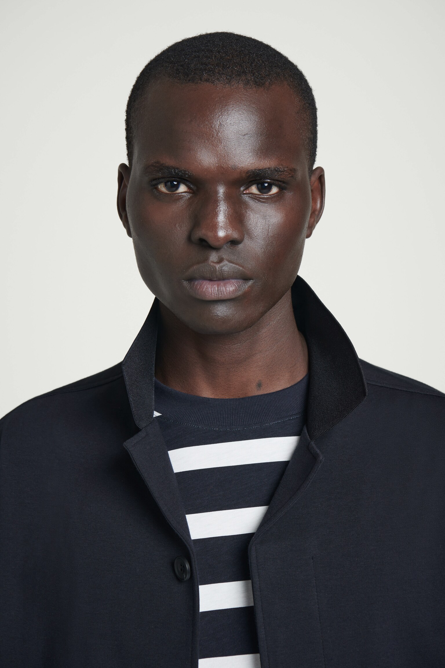 CAMISETA OVERSIZE MANGA FRANCESA - AZUL MARINO/BLANCO/A RAYAS - 5