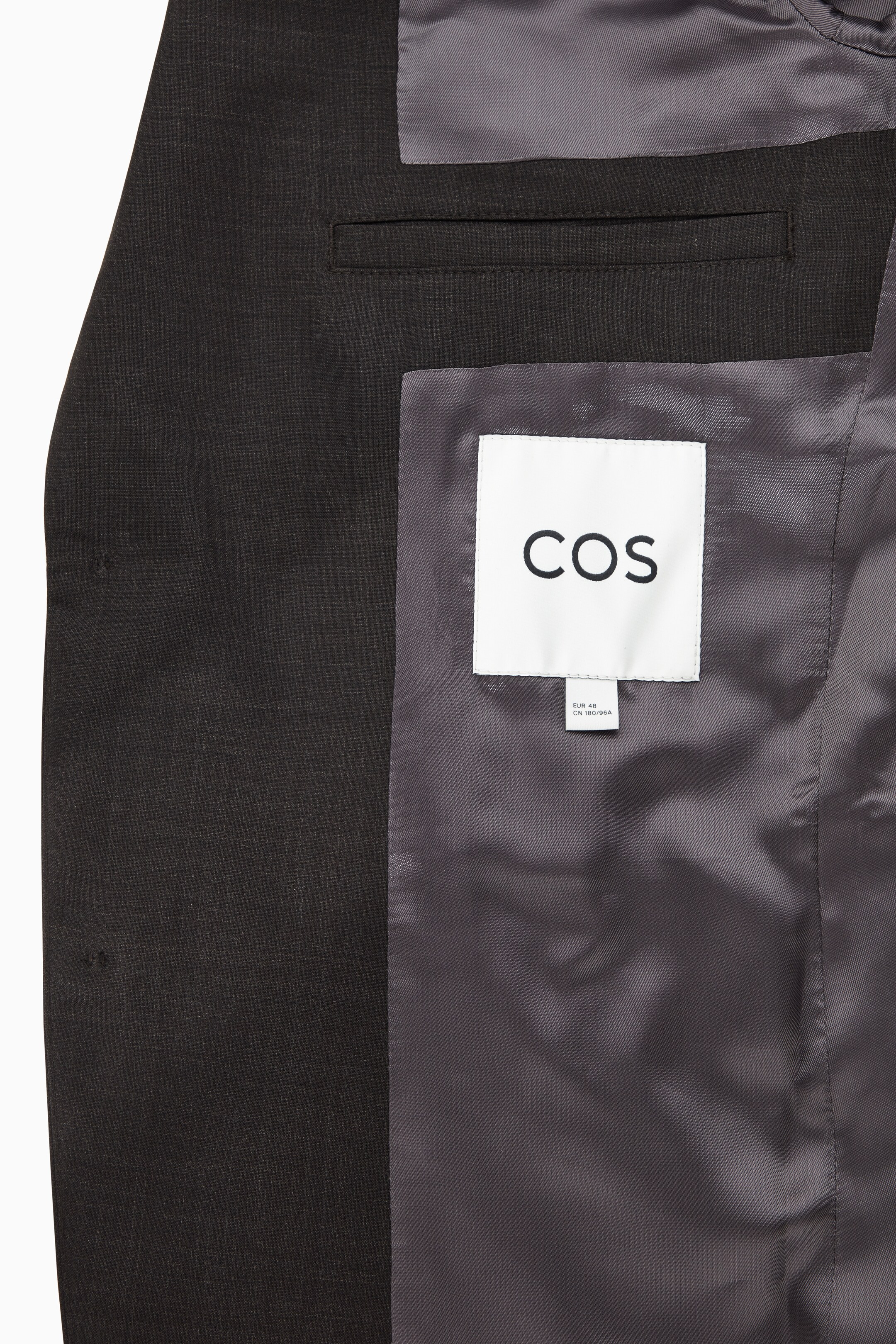 Agrandir l'image: BLAZER SLIM À BOUTONNAGE SIMPLE EN LAINE CHINÉE - BRUN - HOMME | H&M CH 2