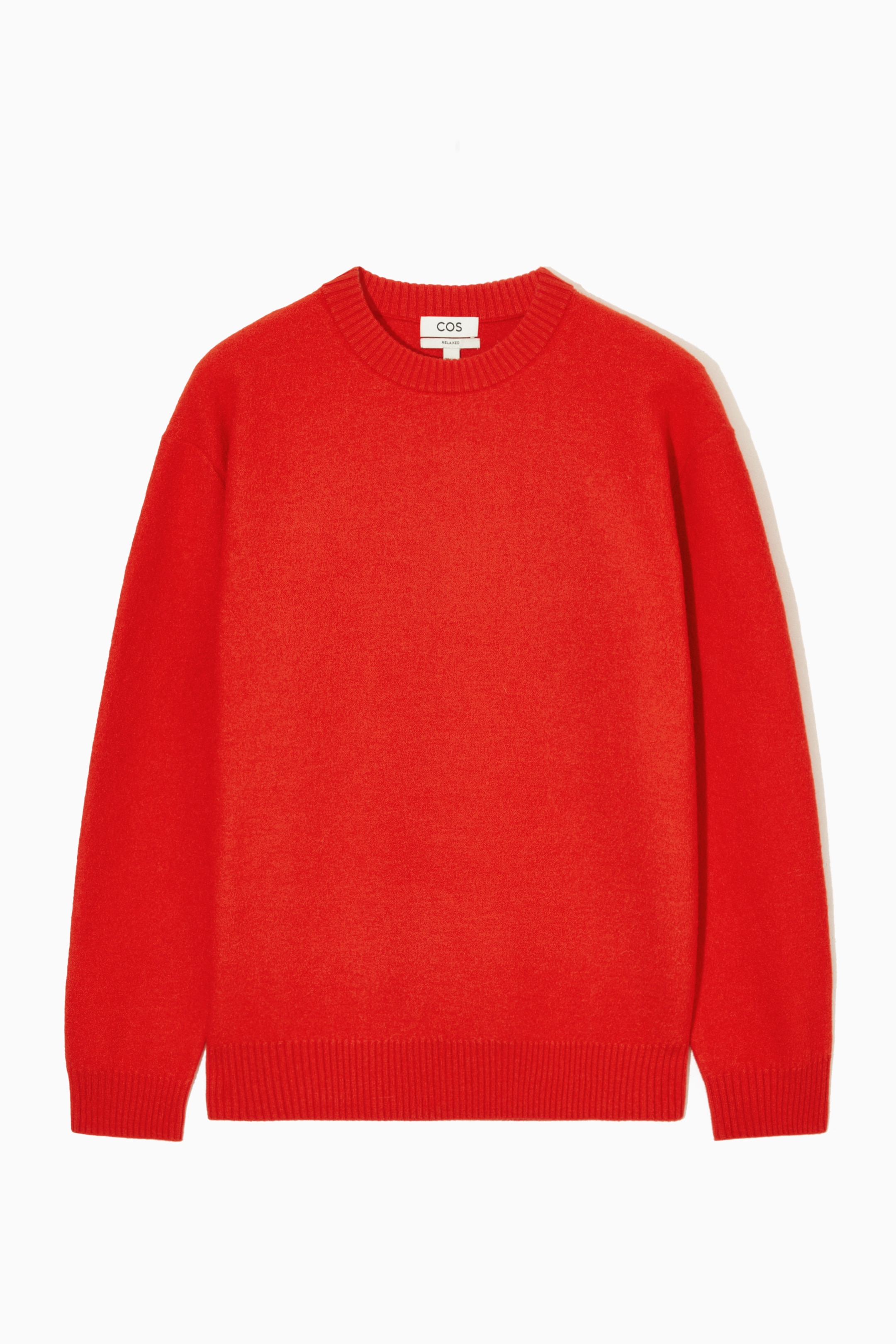 Se større billede: BOILED-WOOL CREW-NECK JUMPER - BRIGHT ORANGE - HERRE | H&M DK 1