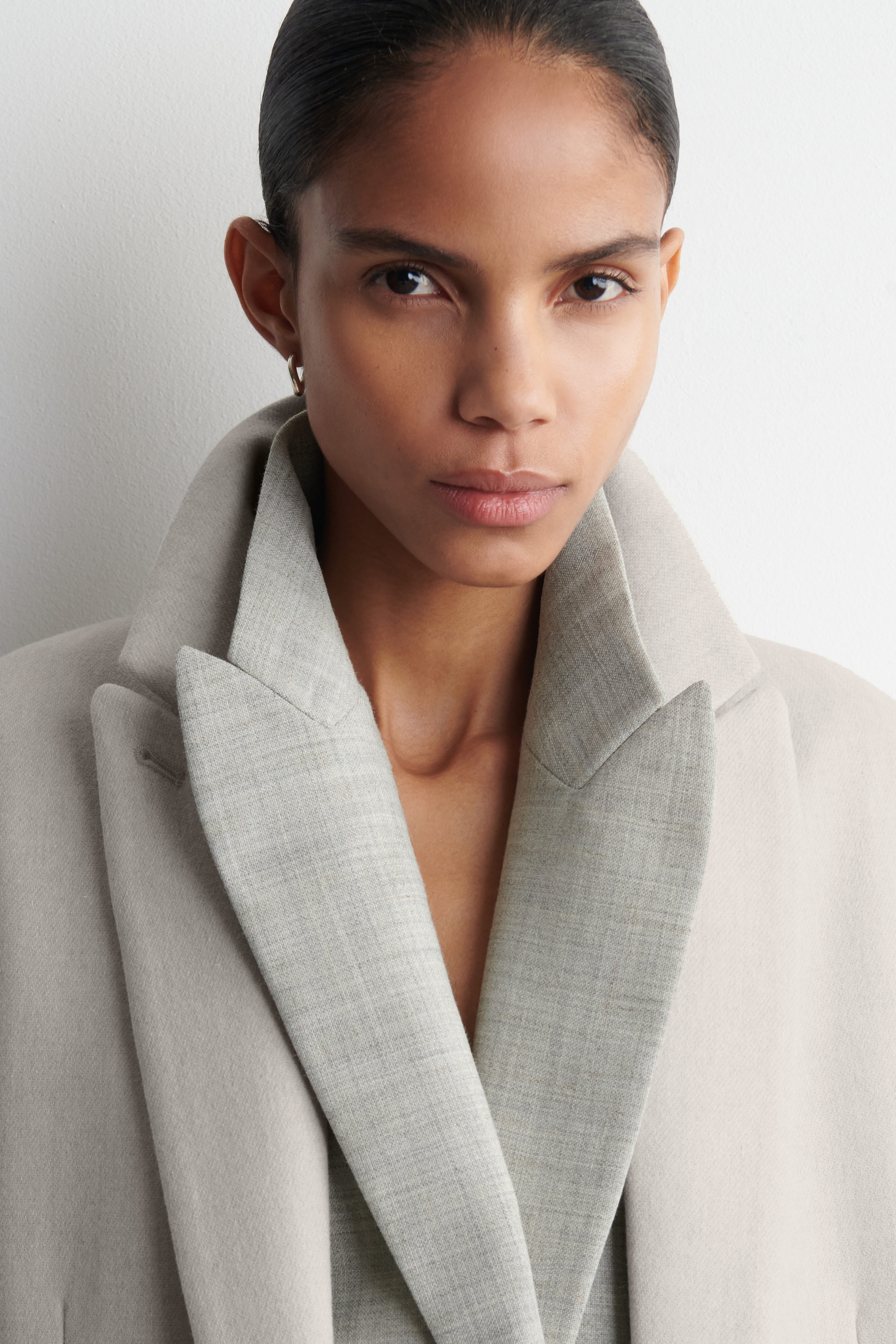 TAILORED WOOL-TWILL LONG COAT - thumbnail 5