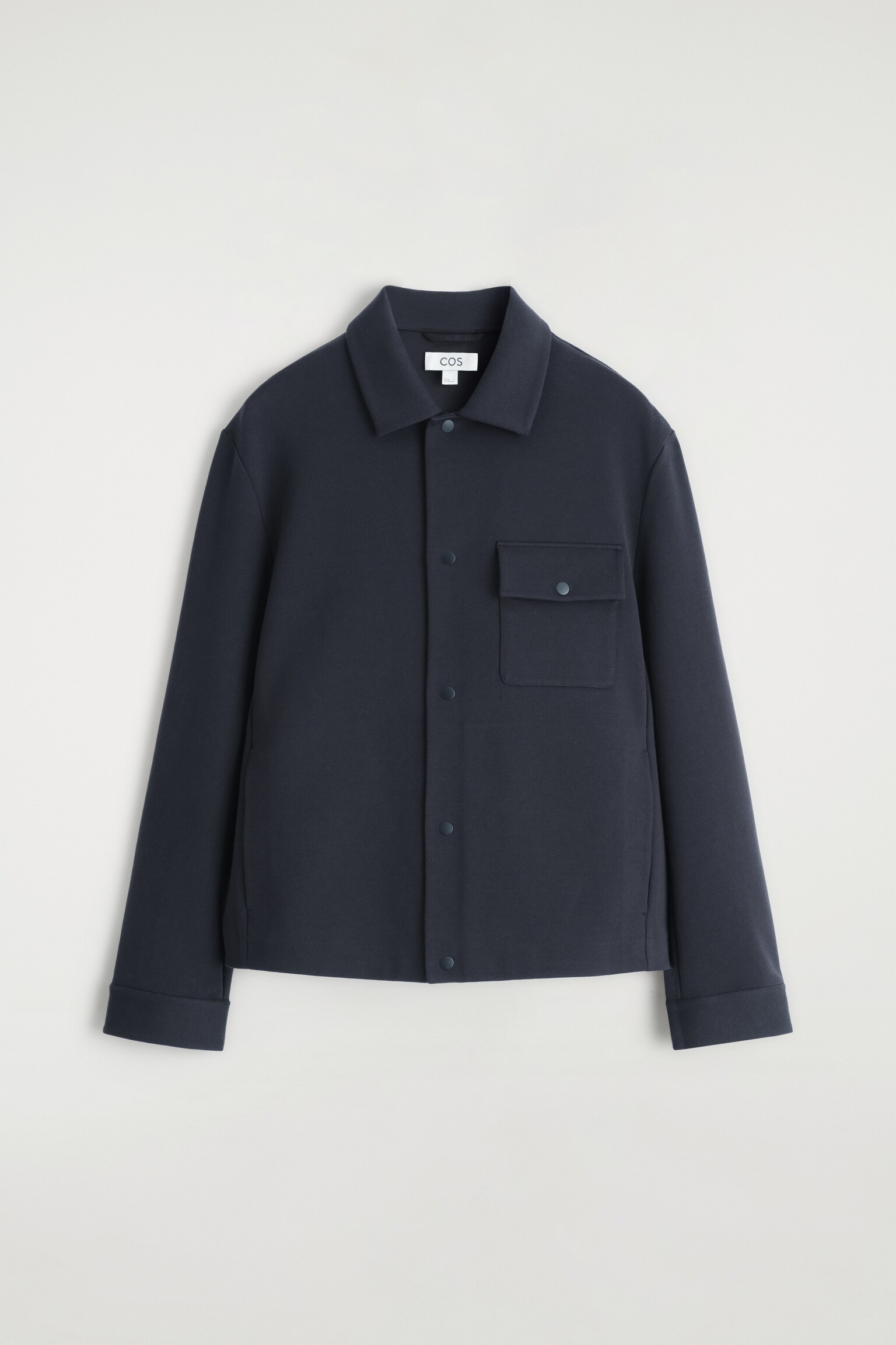 SURCHEMISE EN JERSEY-SERGÉ - BLEU MARINE/TAUPE/NOIR - 2