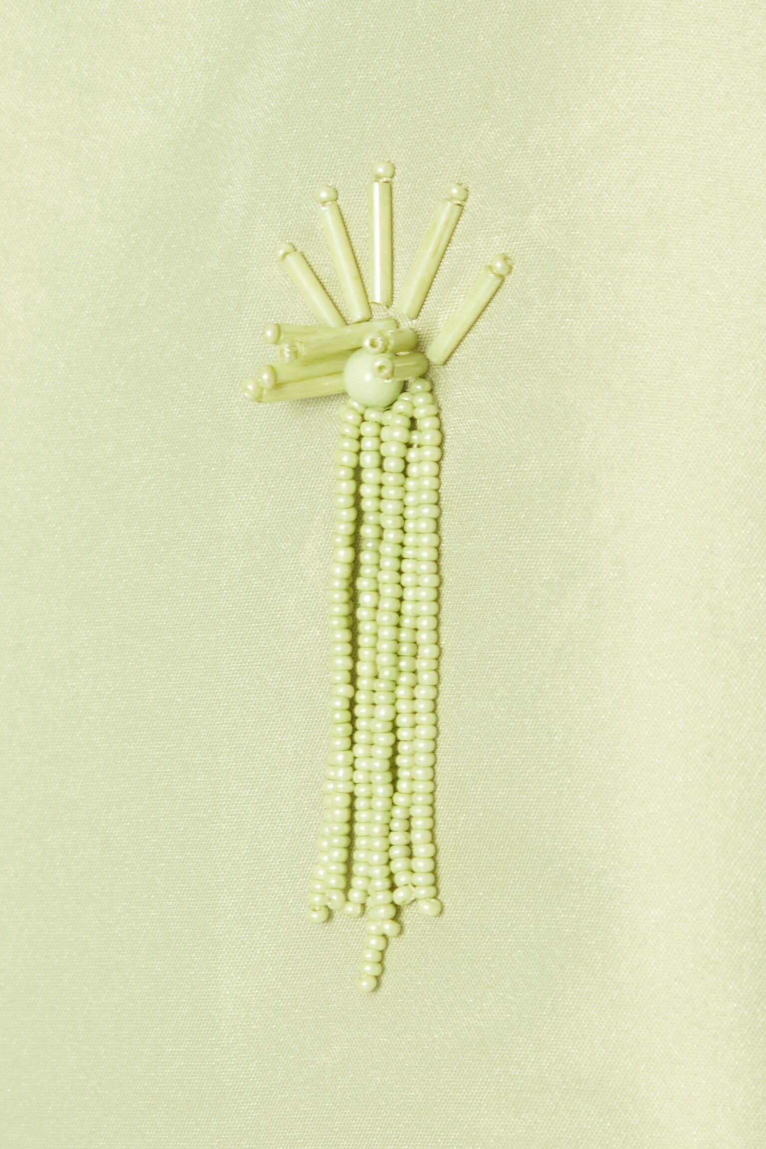 EMBELLISHED MINI SHIFT DRESS - PALE GREEN - 3