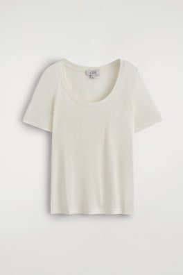 SLIM SILK T-SHIRT — IVORY 8