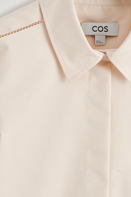 EMBROIDERED COTTON SHIRT — IVORY 6