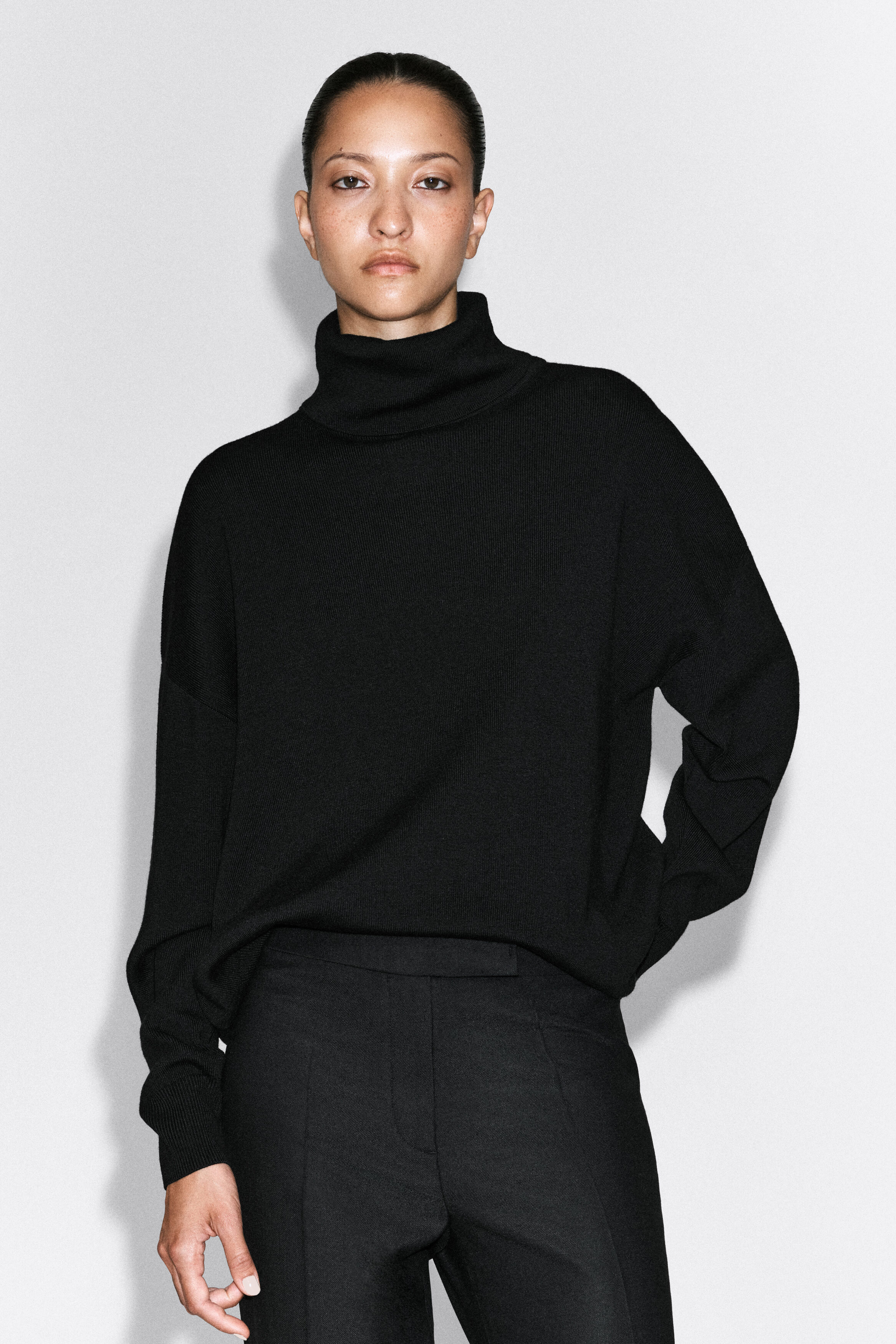 TAILORED STRAIGHT-LEG PANTS - thumbnail 5