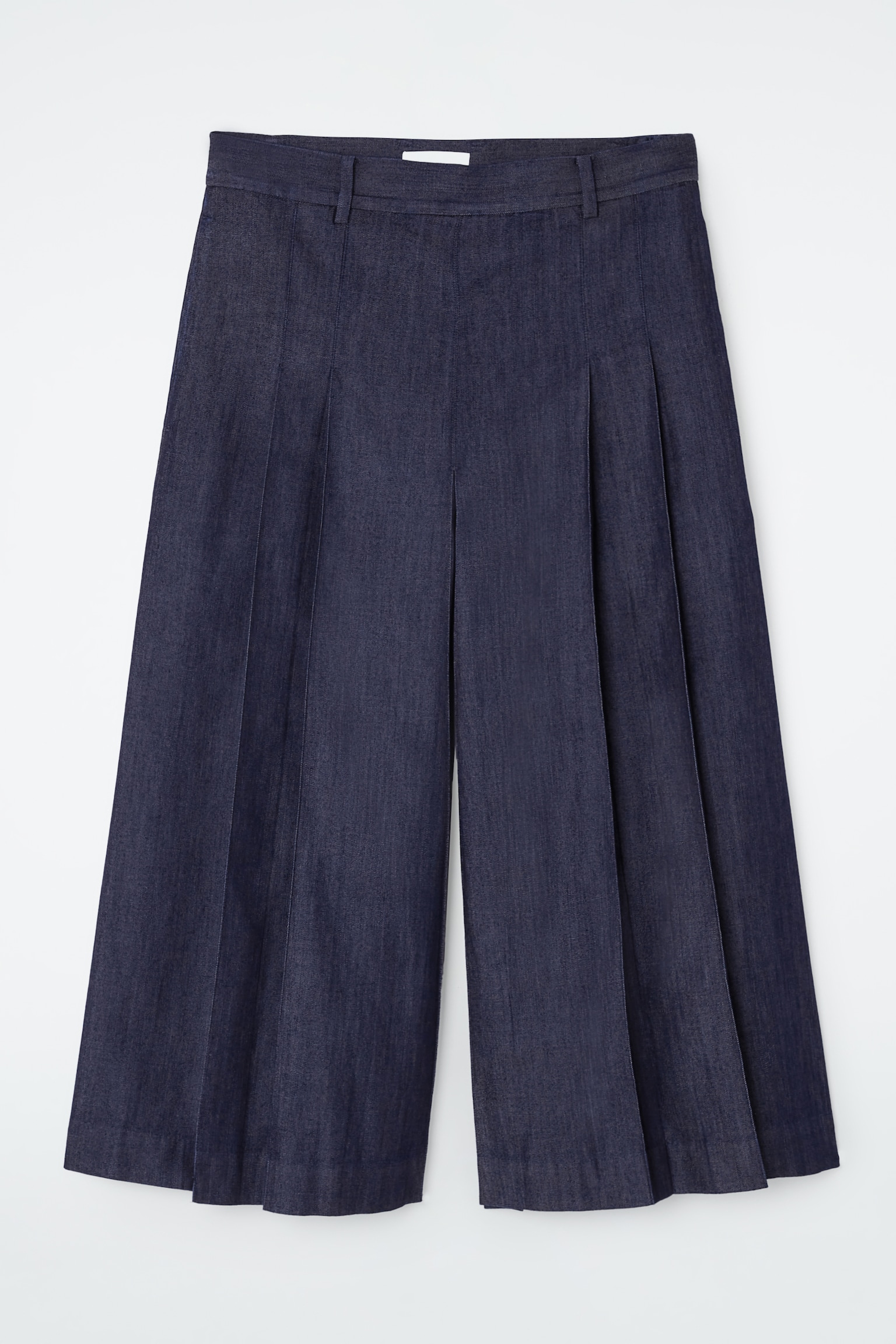 TAILORED DENIM SKORT - INDIGO