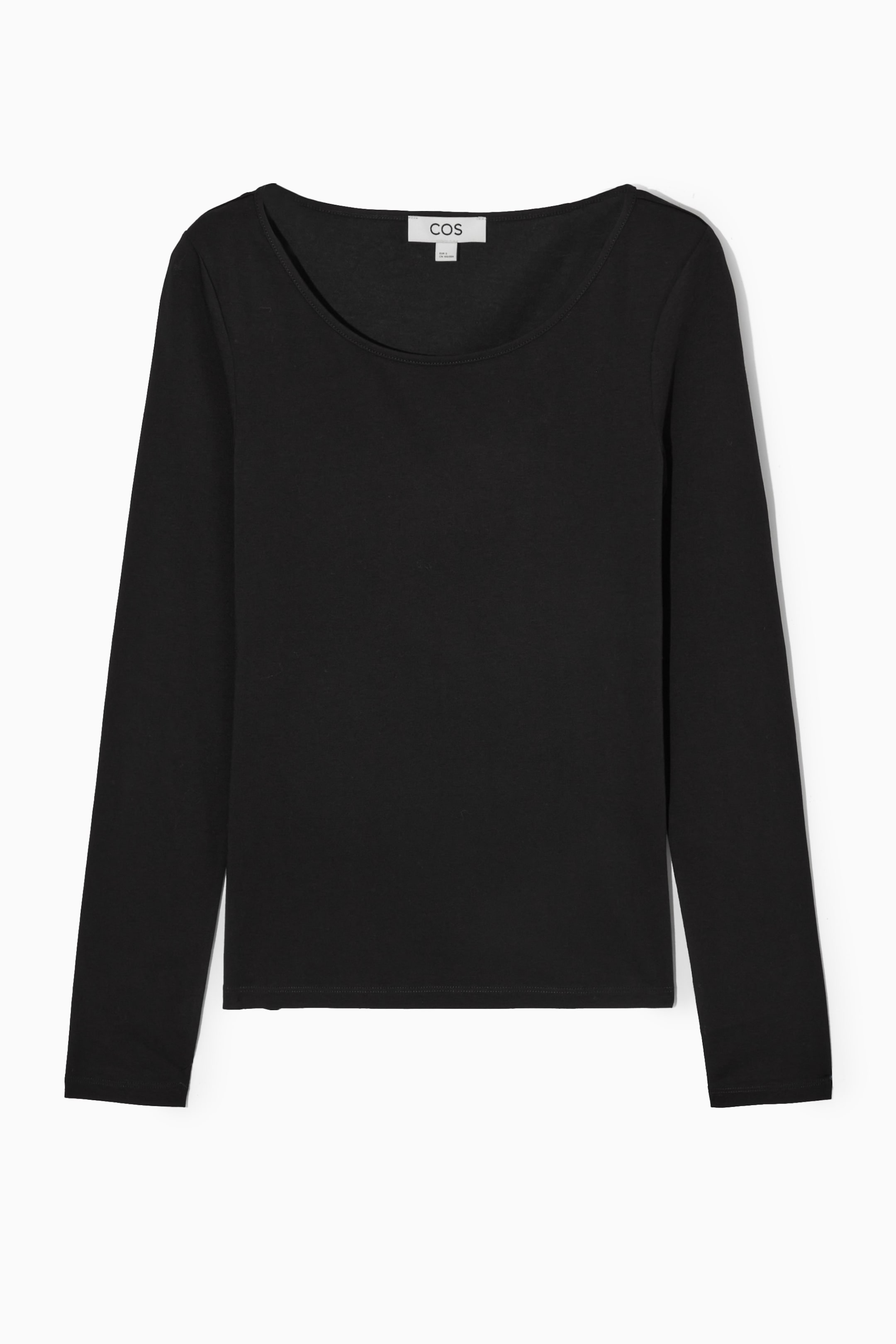 Vis større bilde: SCOOP-NECK LONG-SLEEVED TOP - BLACK - Ladies | H&M NO 1
