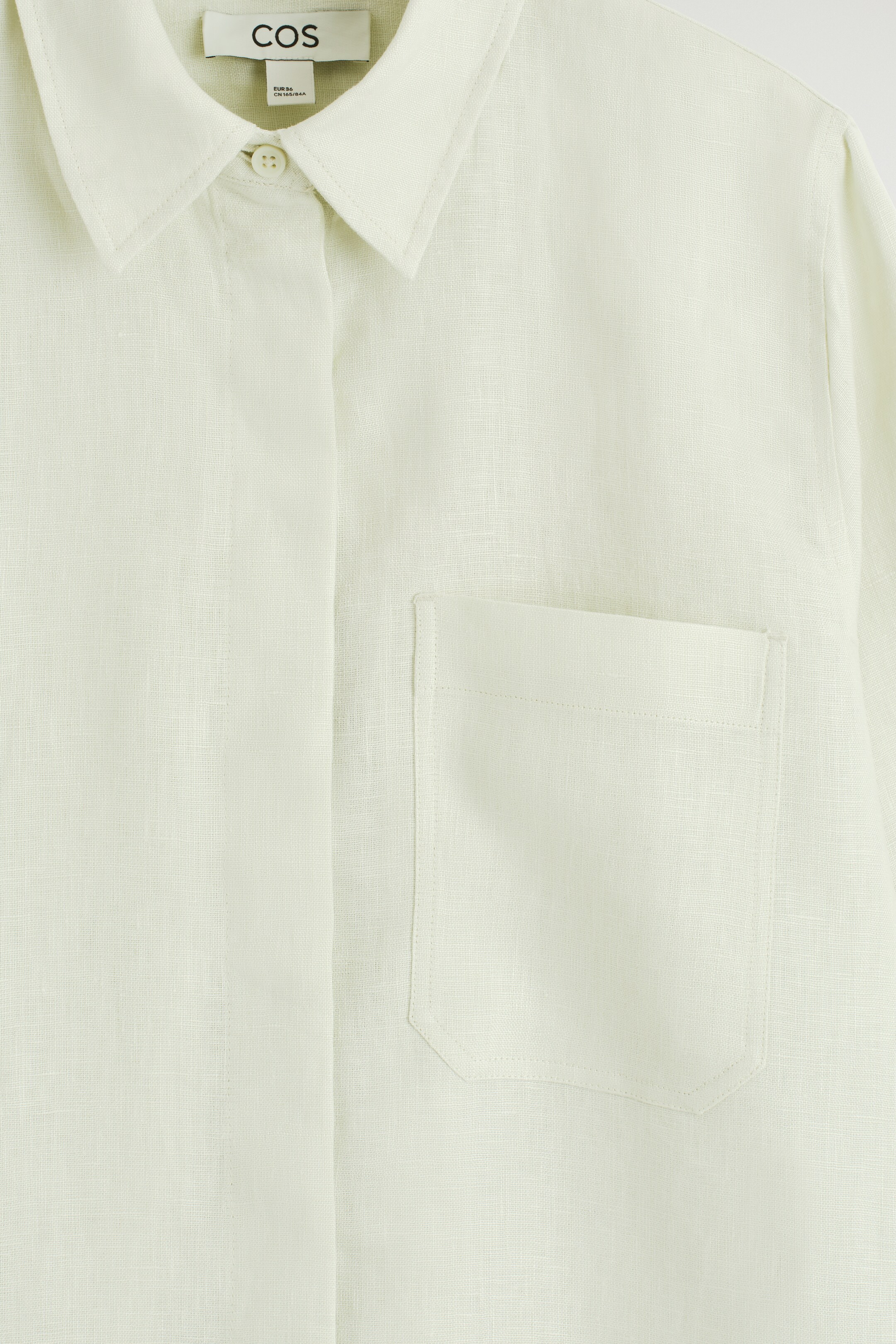 Vezi imaginea mai mare: CĂMAȘĂ OVERSIZED DIN IN - VERDE PALE - FEMEI | H&M RO 8
