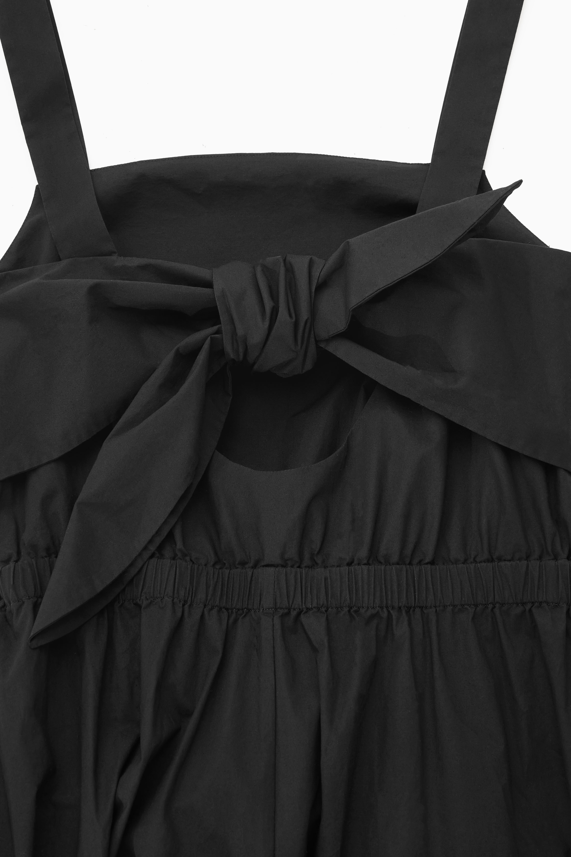 BOW-BACK WIDE-LEG JUMPSUIT - BLACK | COS
