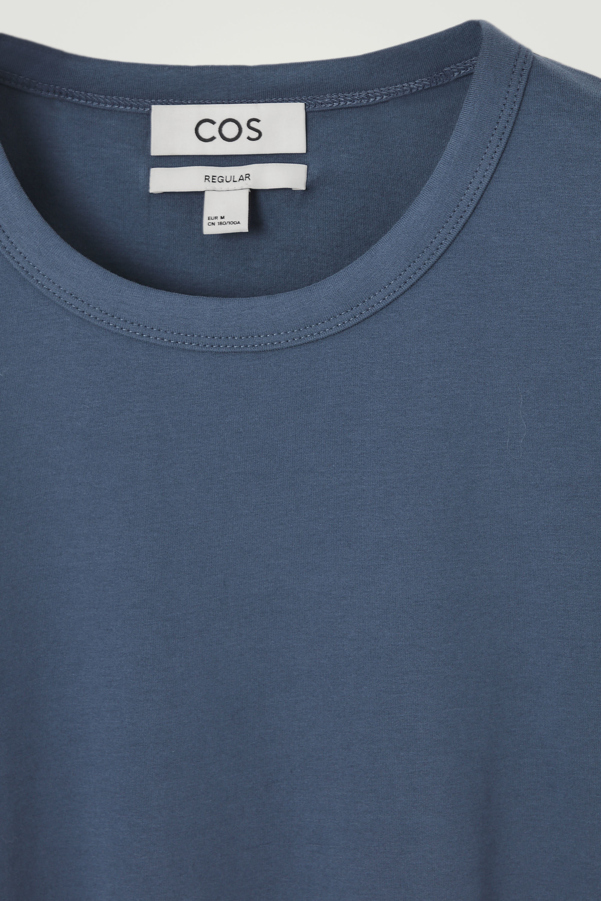 REGULAR BRUSHED-COTTON SHIRT - INDIGO BLUE | COS