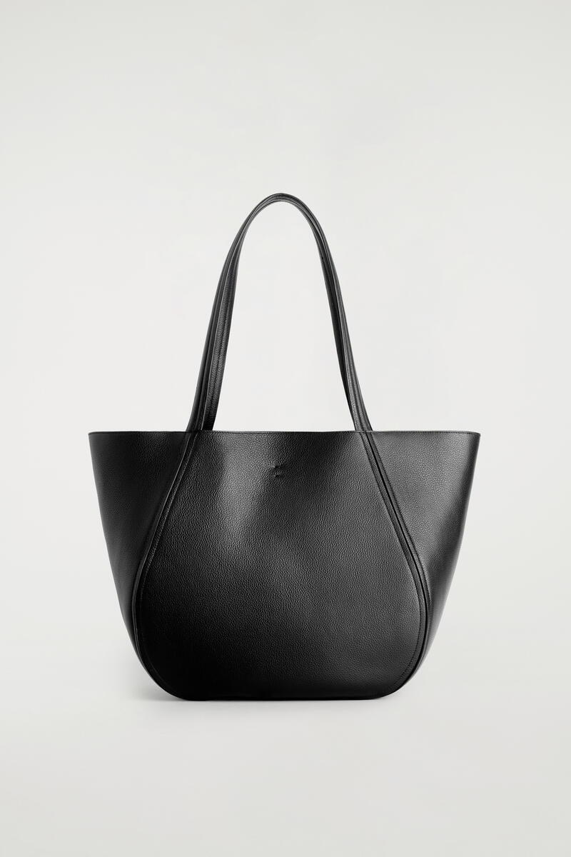Lantern Shopper Bag - Leather