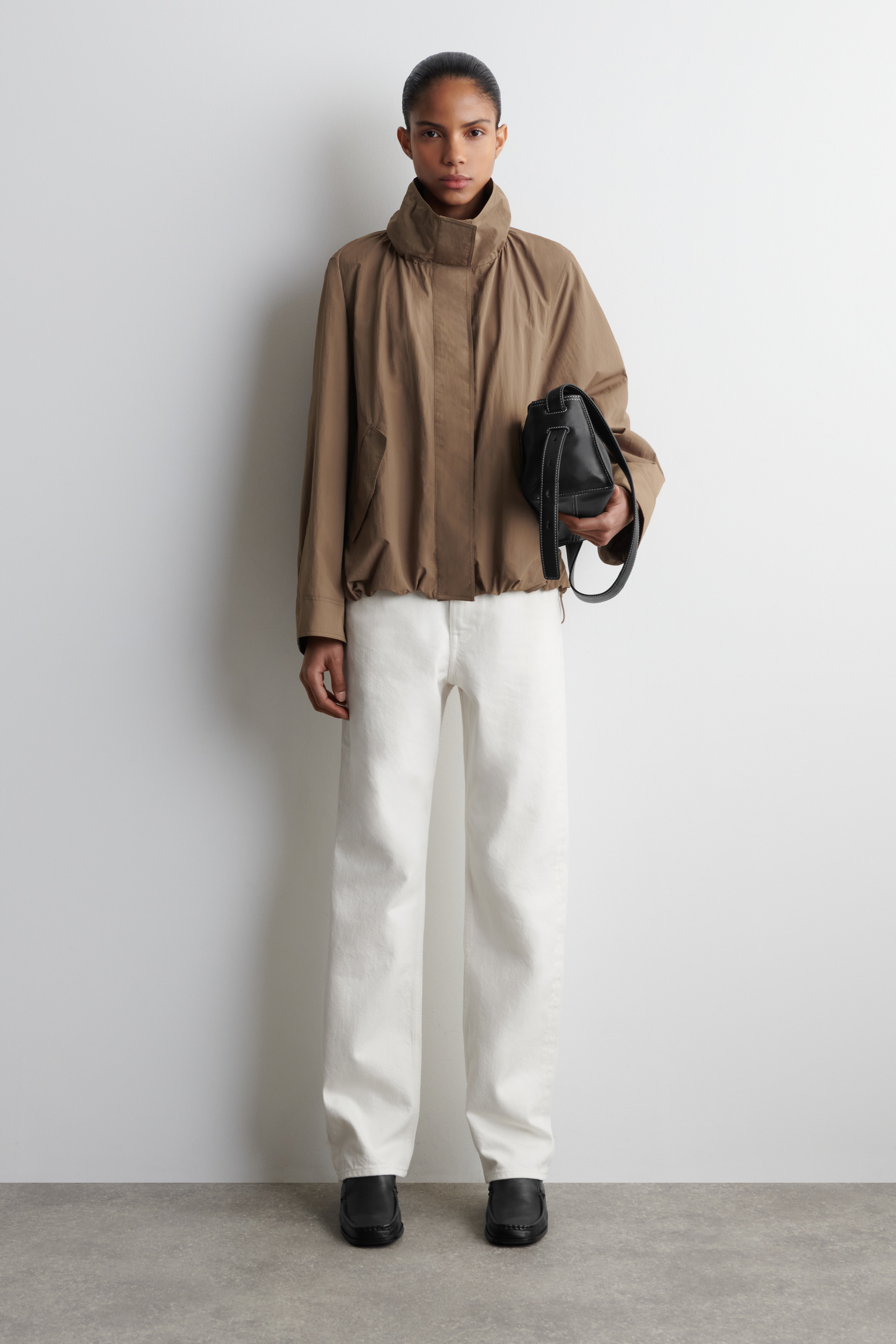 Chord-jeans med rette ben - HVIT/Avbleket blå/Mørk indigo