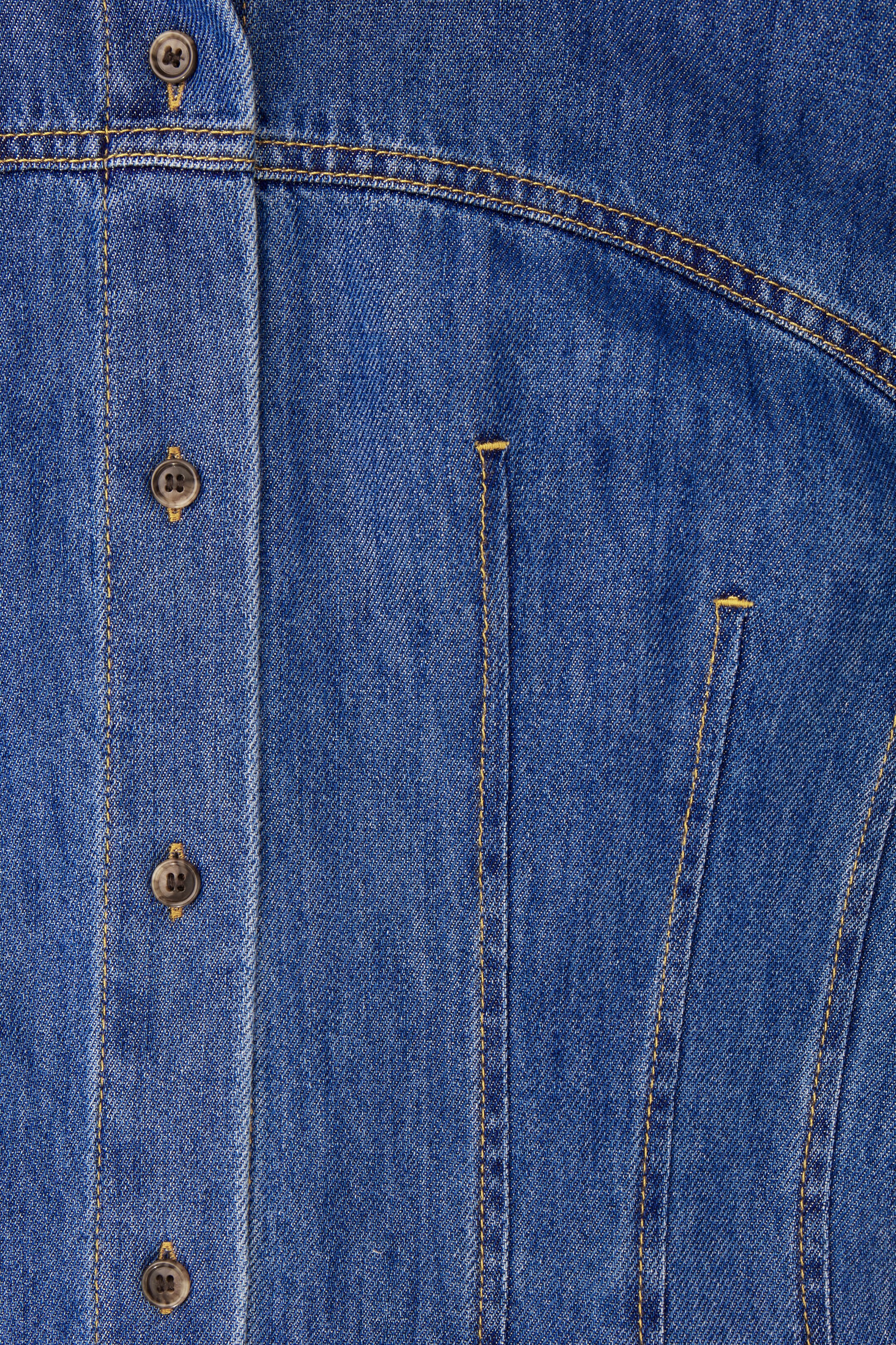 Ingrandisci l'immagine: OVERSIZED WAISTED DENIM SHIRT DRESS - BLUE - DONNA | H&M CH 3