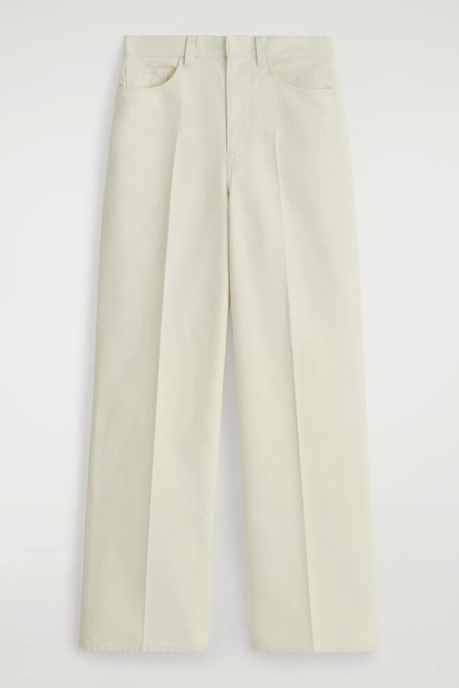 PANTALÓN STRAIGHT LEG ALGODÓN - TIZA - 1