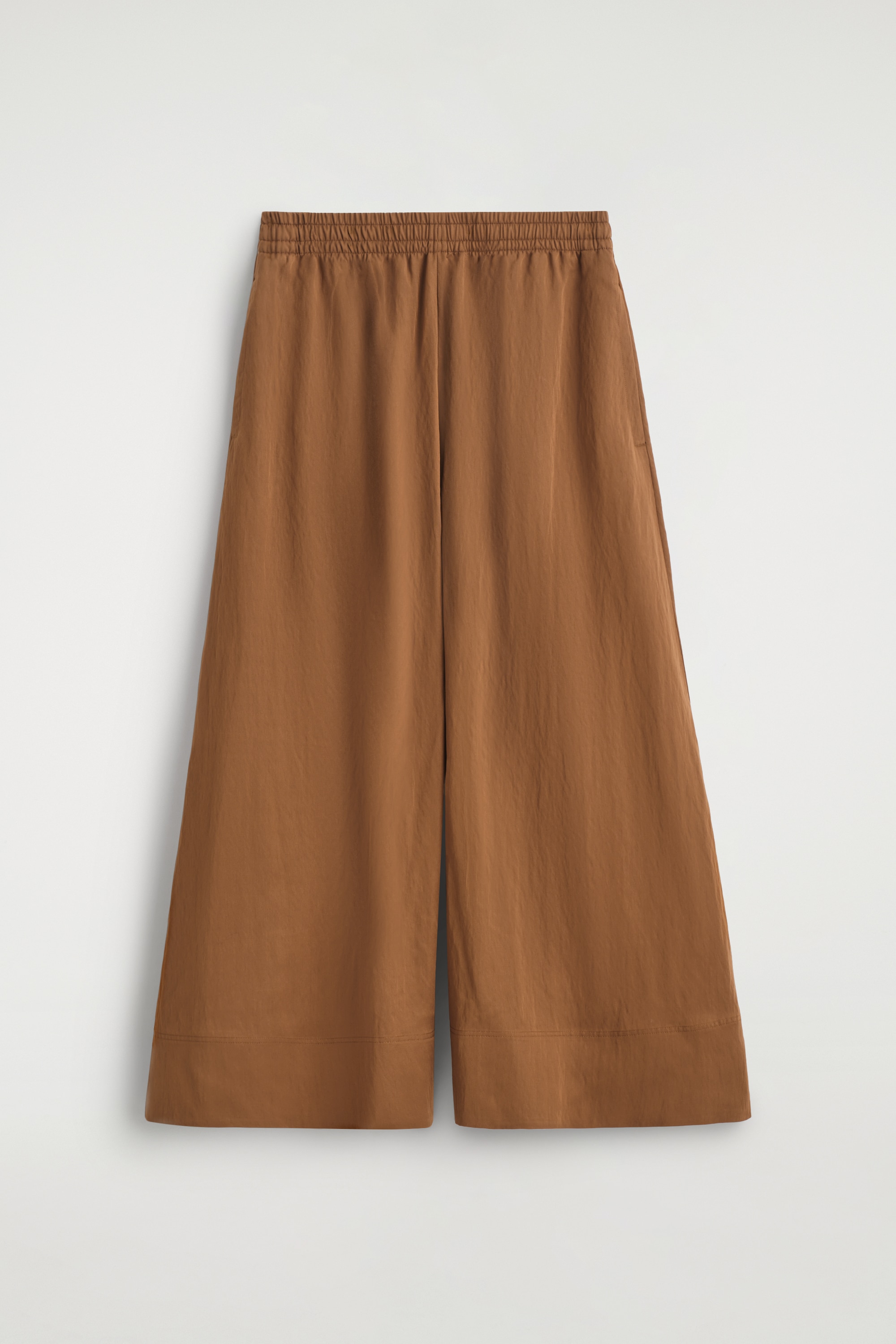 PANTALONI CULOTTE VOLUMINOSI - MARRONE