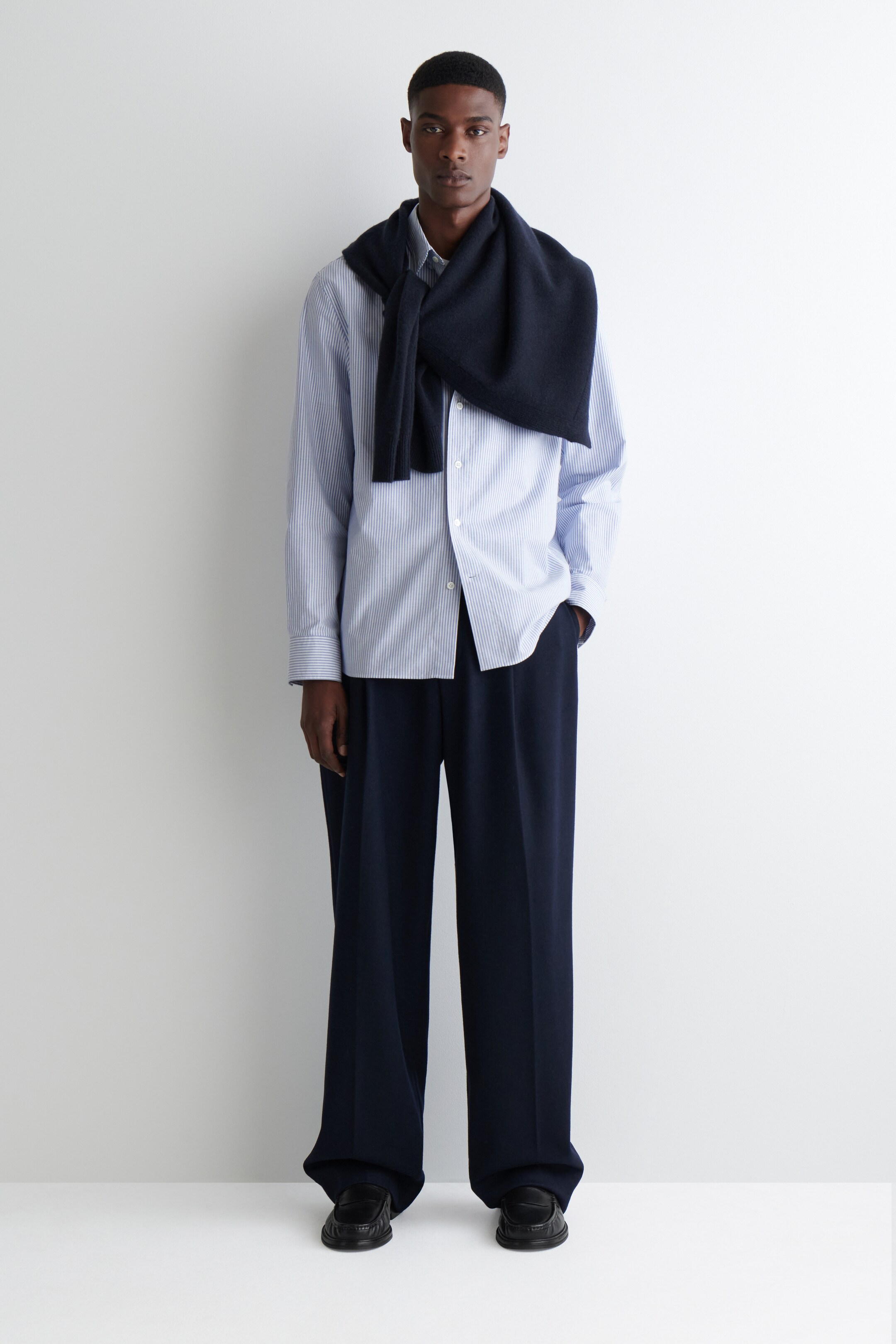 Agrandir l'image: CHEMISE OXFORD EN COTON - BLEU / BLANC / RAYURES - HOMME | H&M BE 2