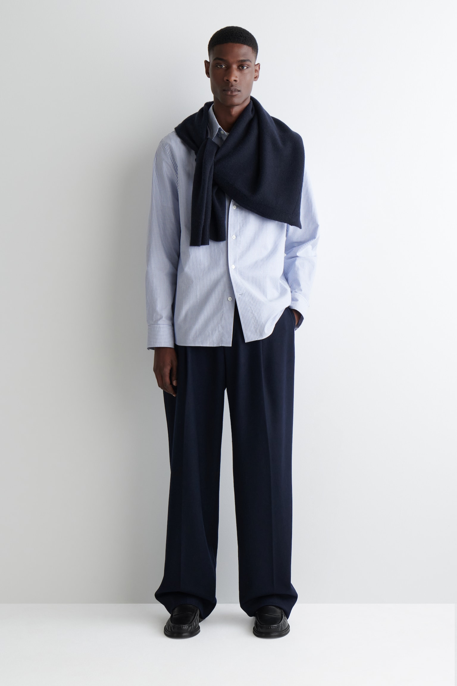 CAMICIA OXFORD IN COTONE - BLU / BIANCO / RIGHE/AZZURRO/BIANCO/BEIGE / BIANCO / RIGHE - 4