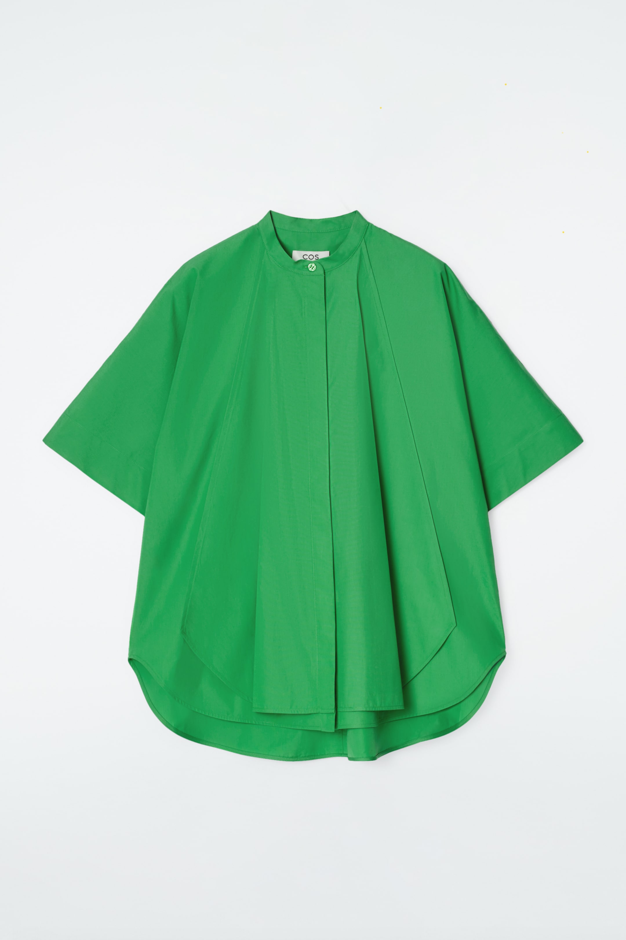 Se større billede: BOMULDSSKJORTE MED BUET KANT – OVERSIZED - GRØN - DAME | H&M DK 6