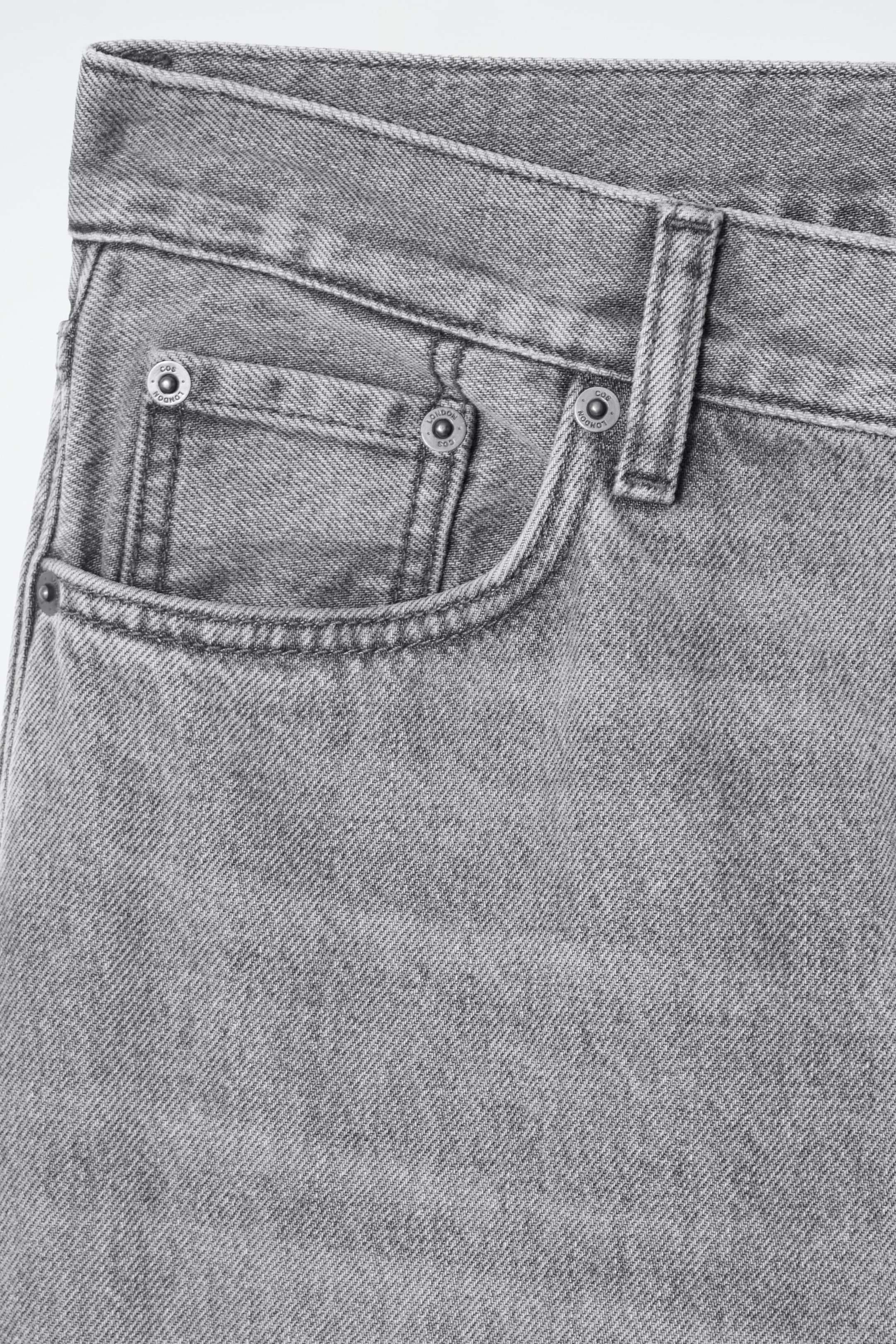 View larger image: FACADE STRAIGHT-LEG JEANS - GREY - Ladies | H&M GB 7