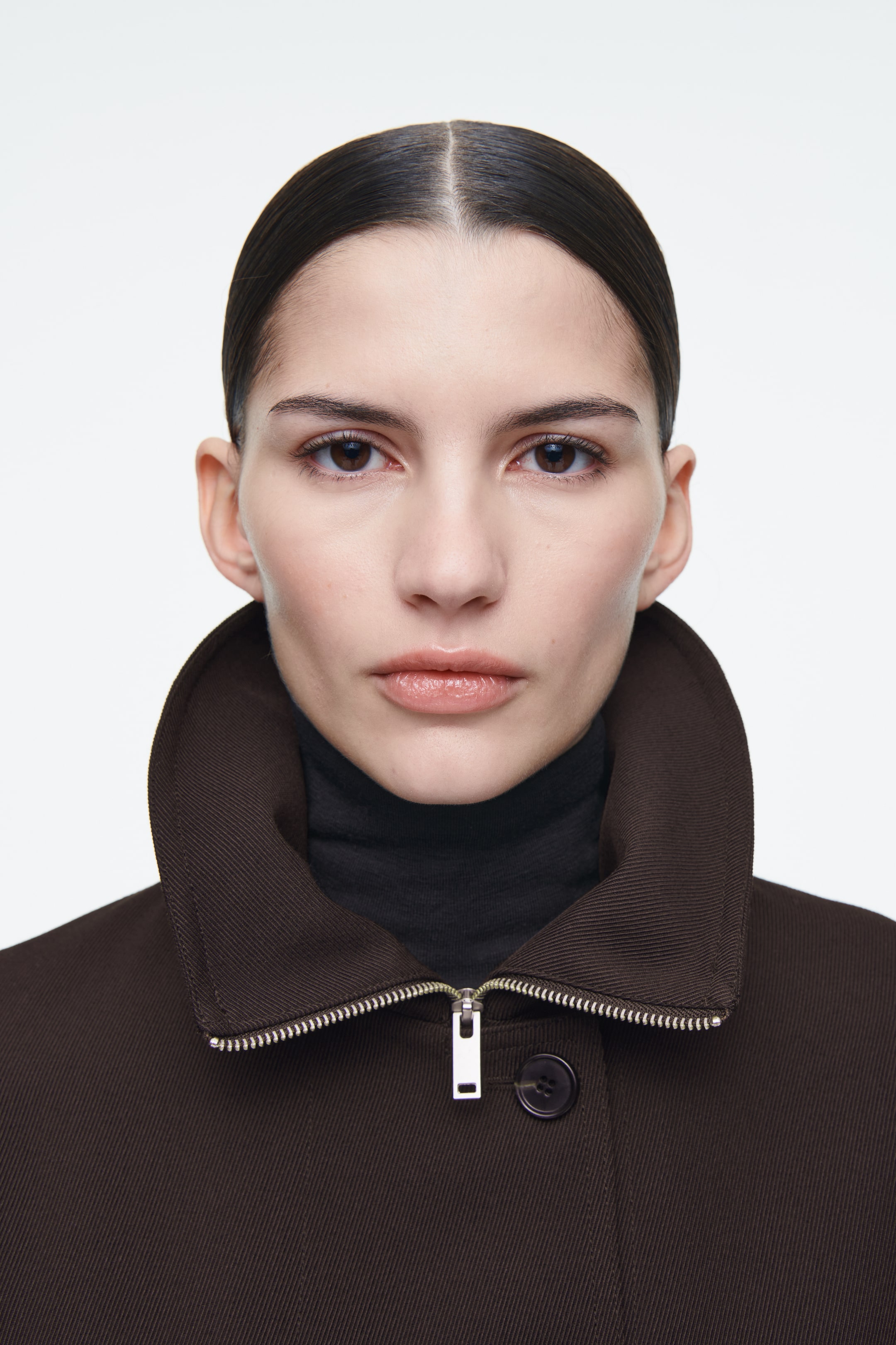 Grösseres Bild ansehen: OVERSIZED-JACKE AUS WOLL-MIX MIT STEHKRAGEN - DUNKELBRAUN - DAMEN | H&M CH 5