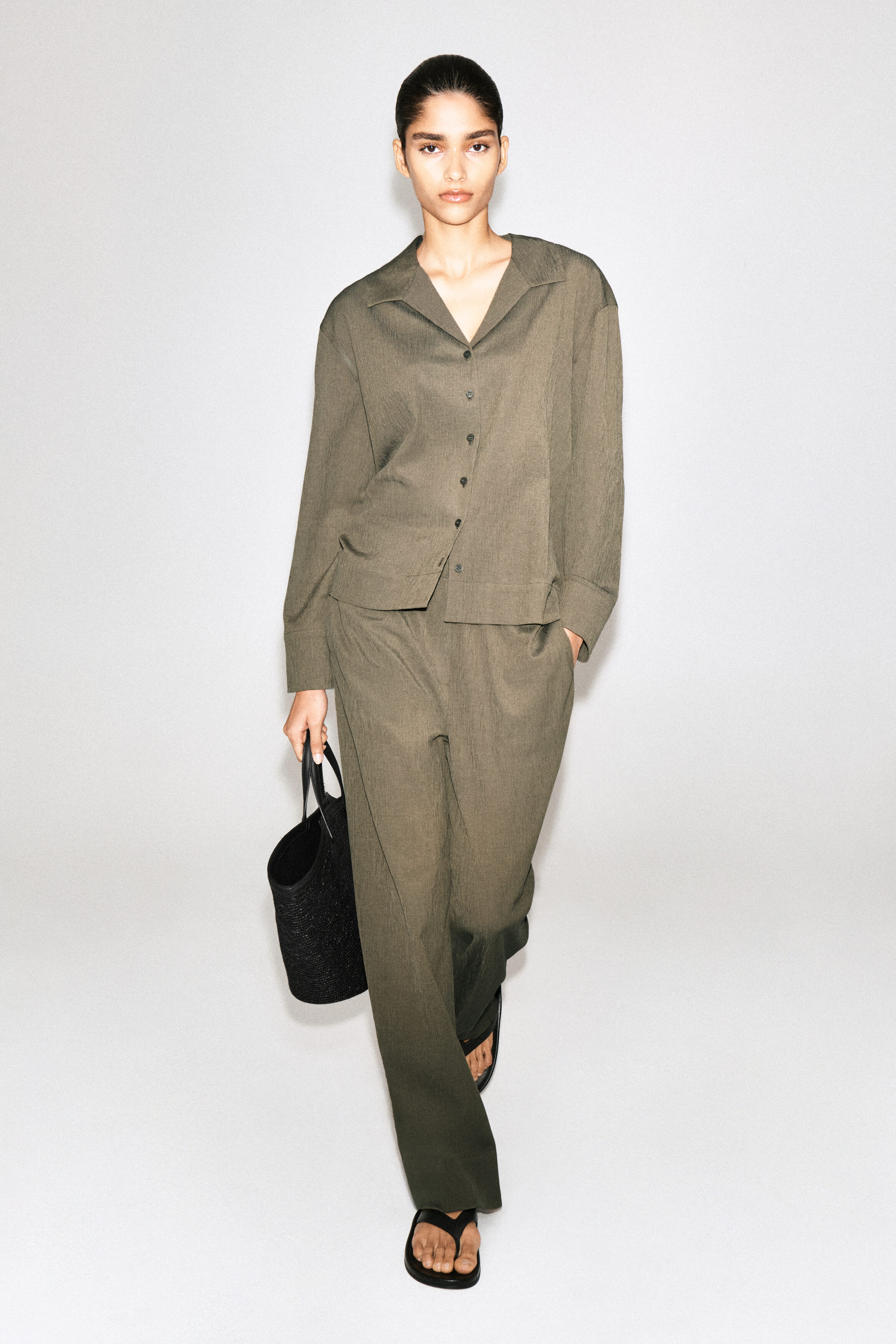 CRINKLED-JERSEY SHIRT - thumbnail 8