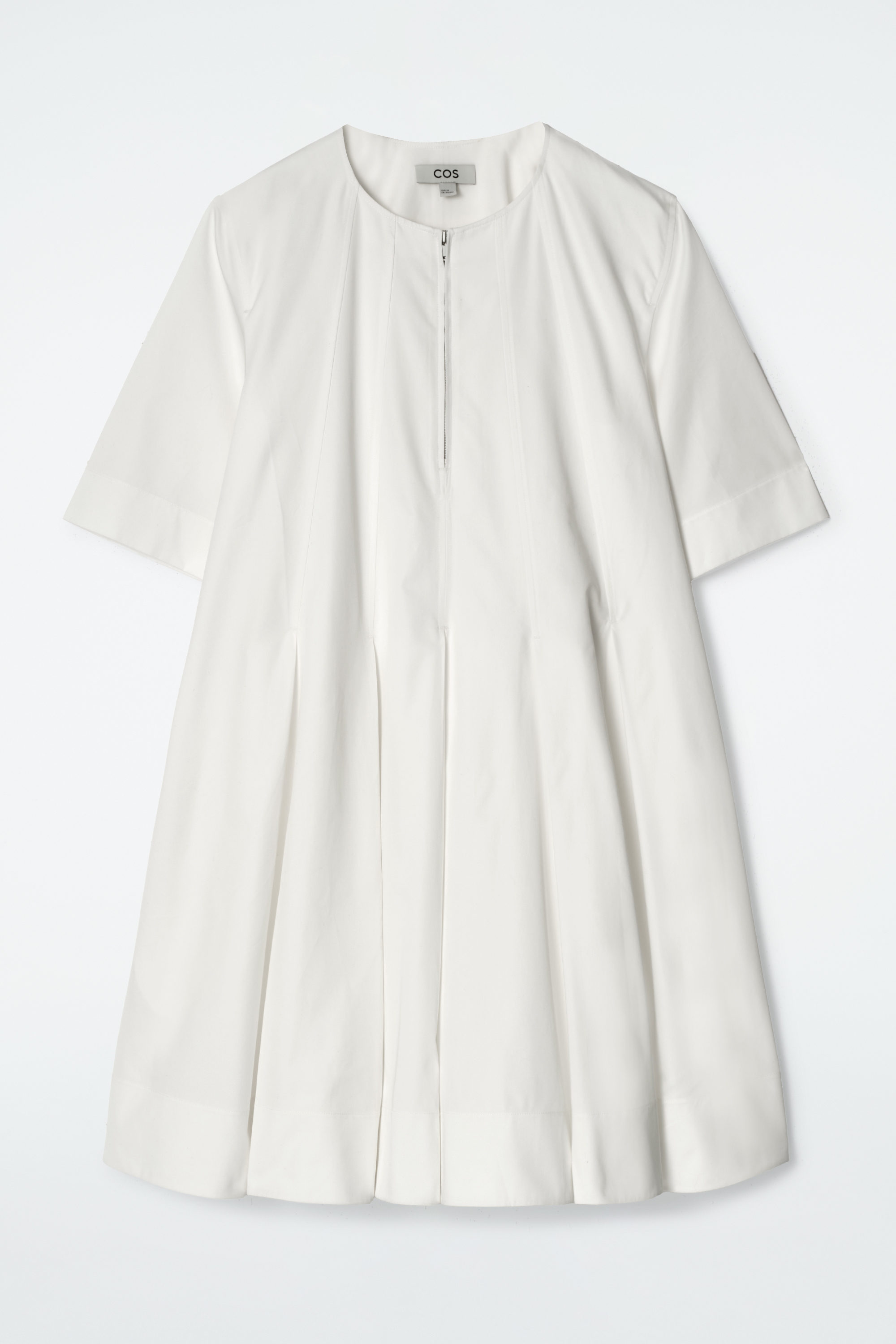 cos pleated a line mini dress PLEATED A-LINE MINI DRESS