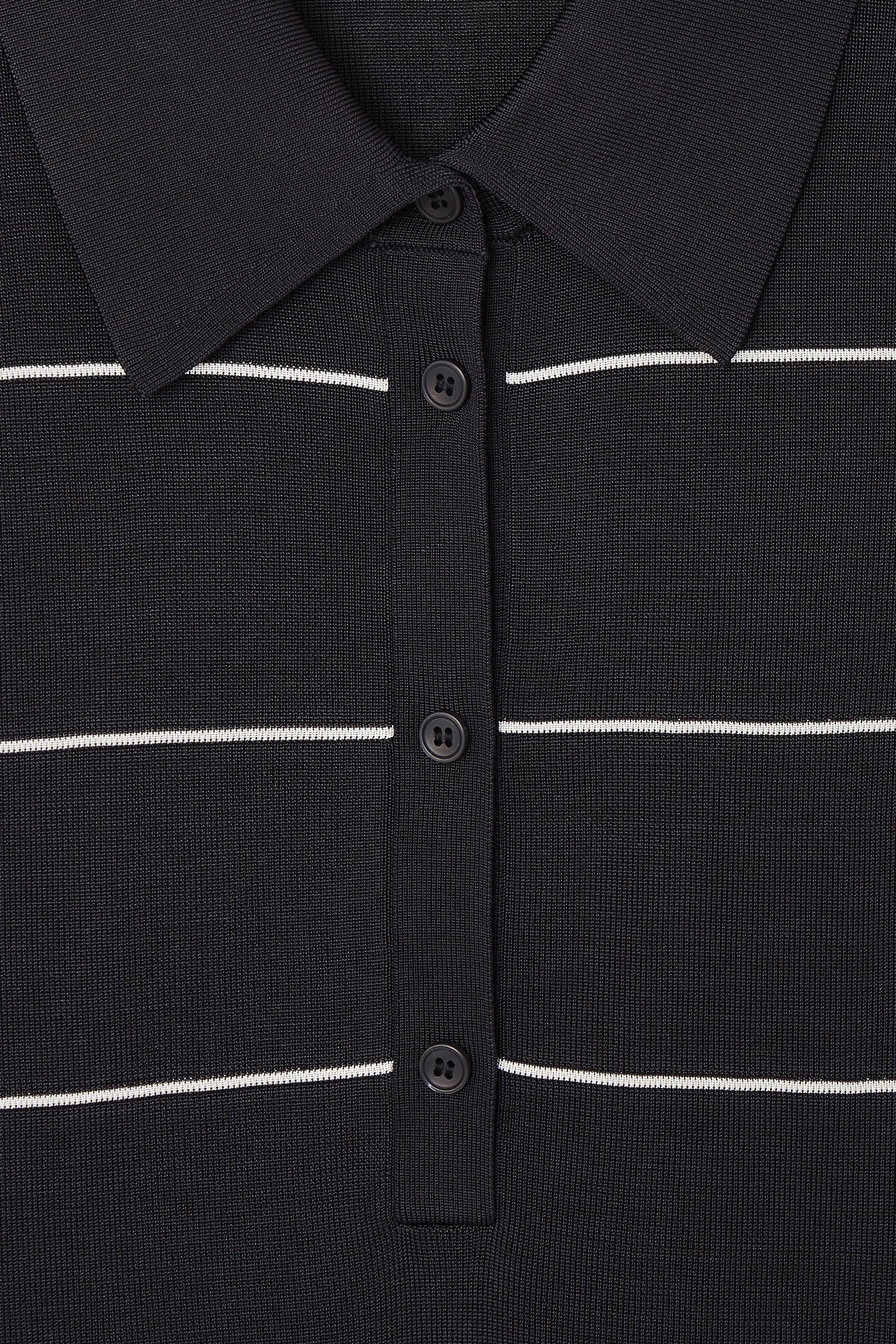 Grösseres Bild ansehen: GESTREIFTES POLOSHIRT AUS STRICK - NAVYBLAU/GESTREIFT - DAMEN | H&M CH 2