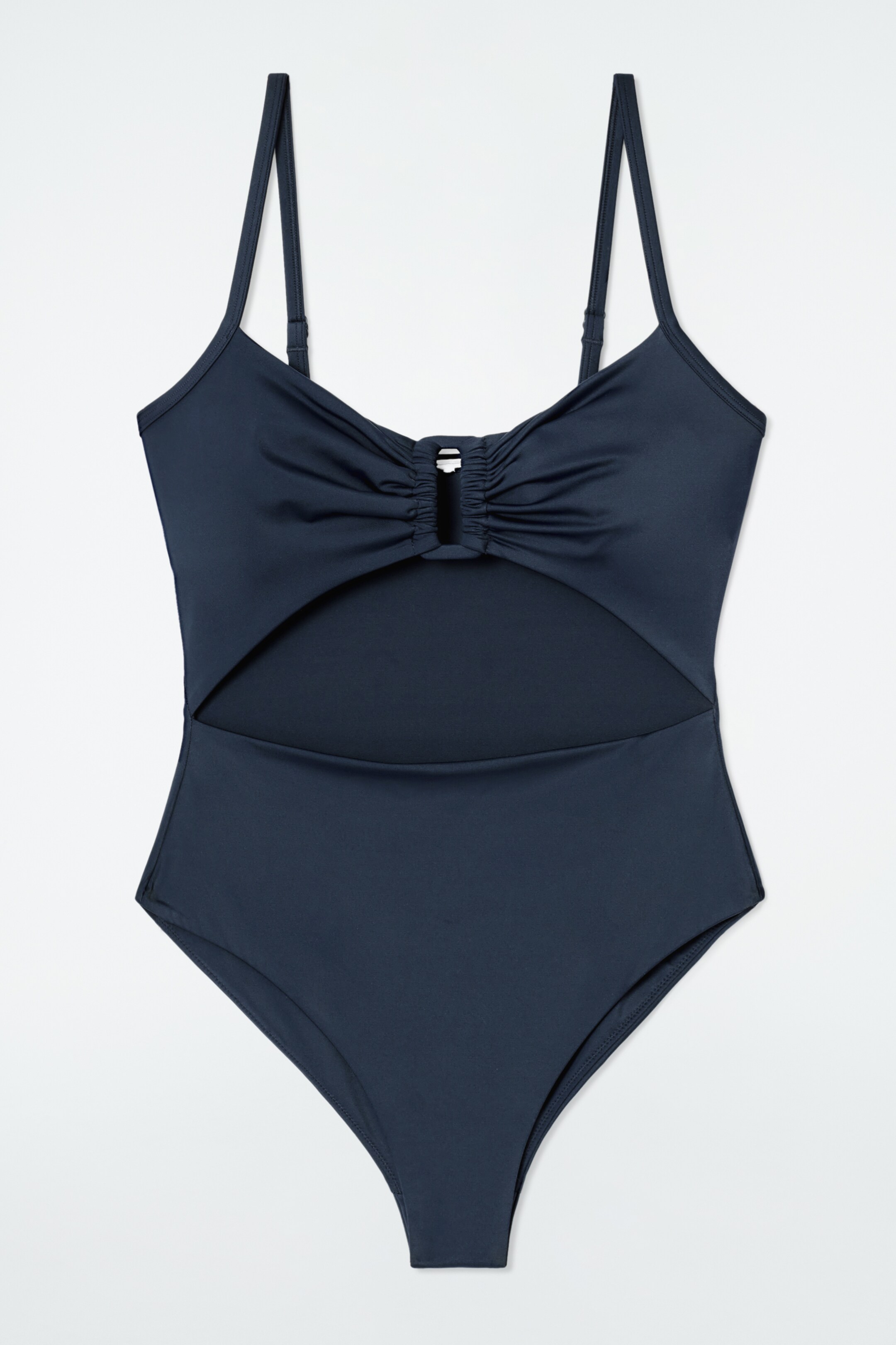 Grösseres Bild ansehen: BADEANZUG MIT RAFFUNGEN UND CUT-OUT - NAVYBLAU - DAMEN | H&M CH 3