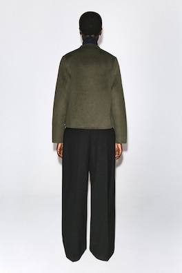DOUBLE-FACED WOOL UNIFORM JACKET — KHAKI 5