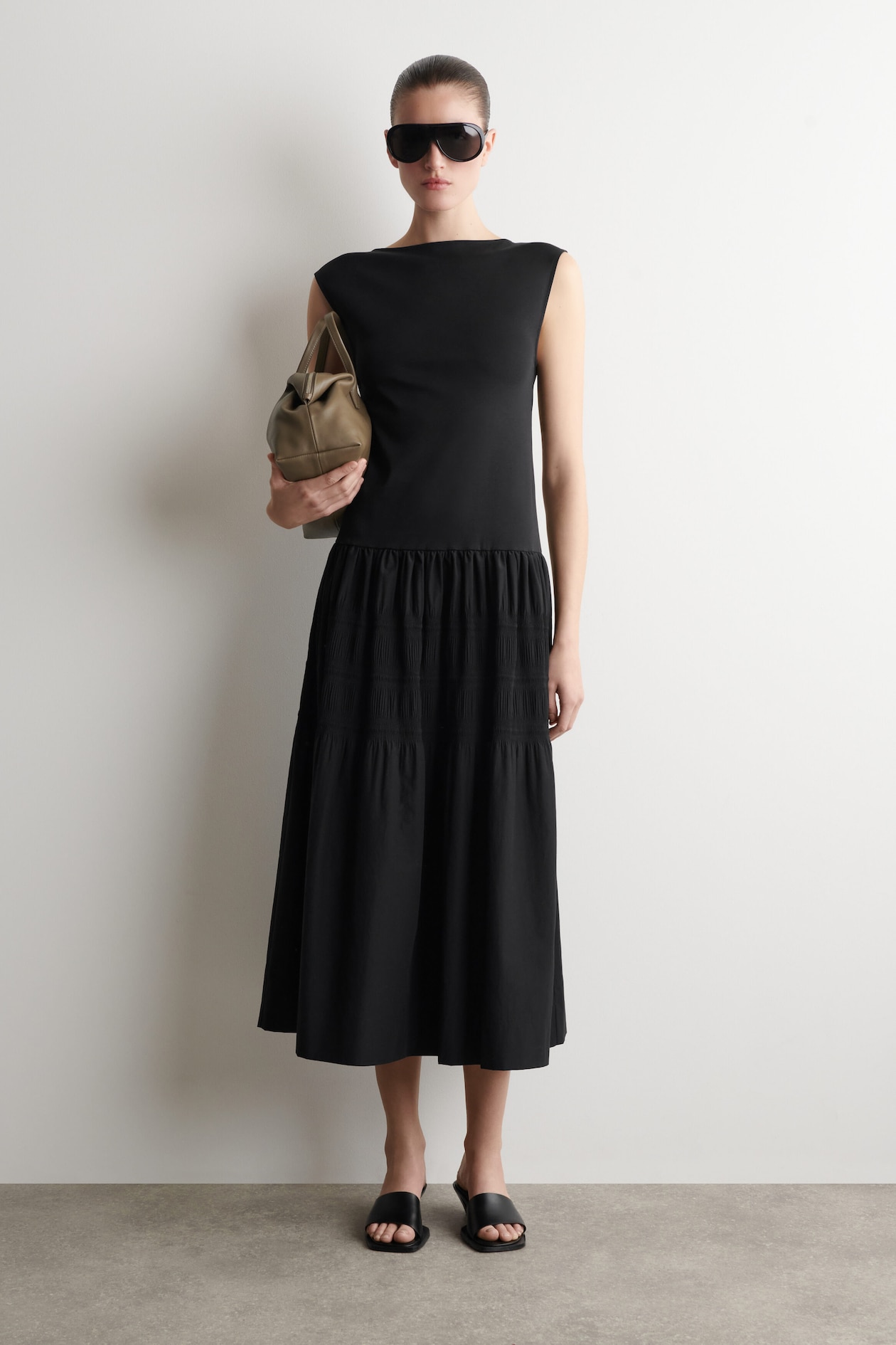 navy and pink midi dress Blue And Pink Gingham Nova Midi Dress