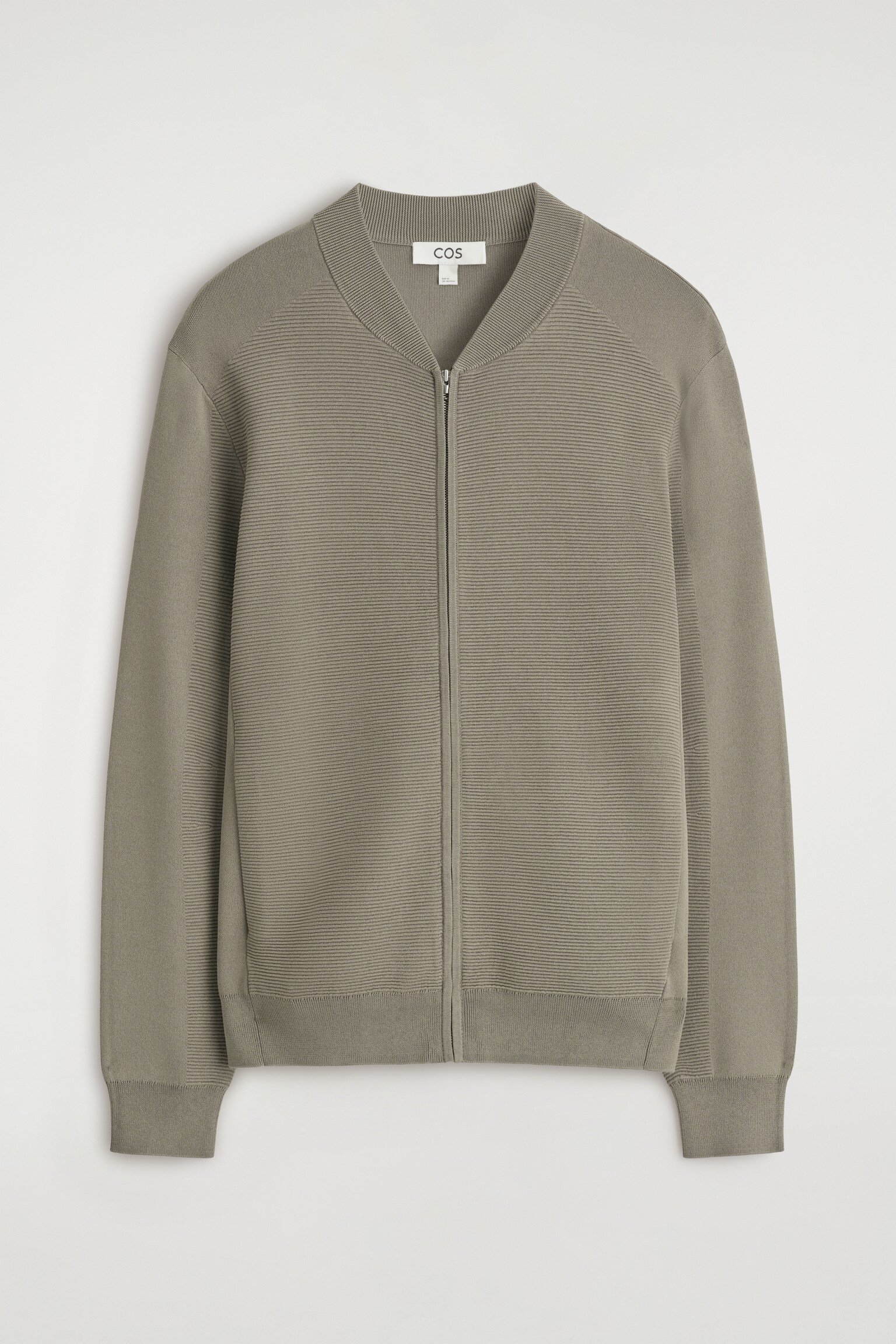CHAQUETA BOMBER DE PUNTO CON TEXTURA - BOLETUS/AZUL MARINO - 2