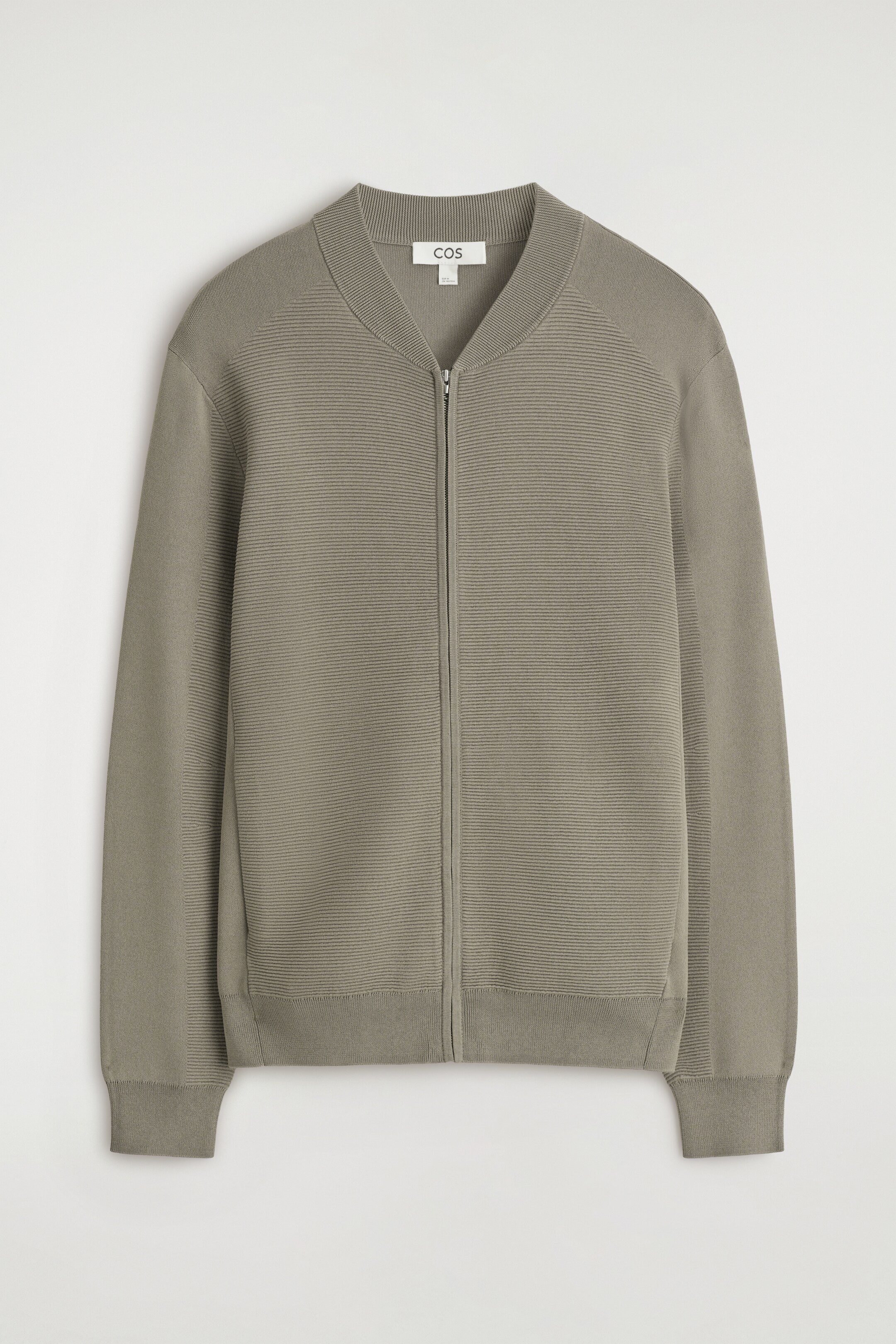 Grotere afbeelding bekijken: TEXTURED KNITTED BOMBER JACKET - Paddenstoel - HEREN | H&M NL 6
