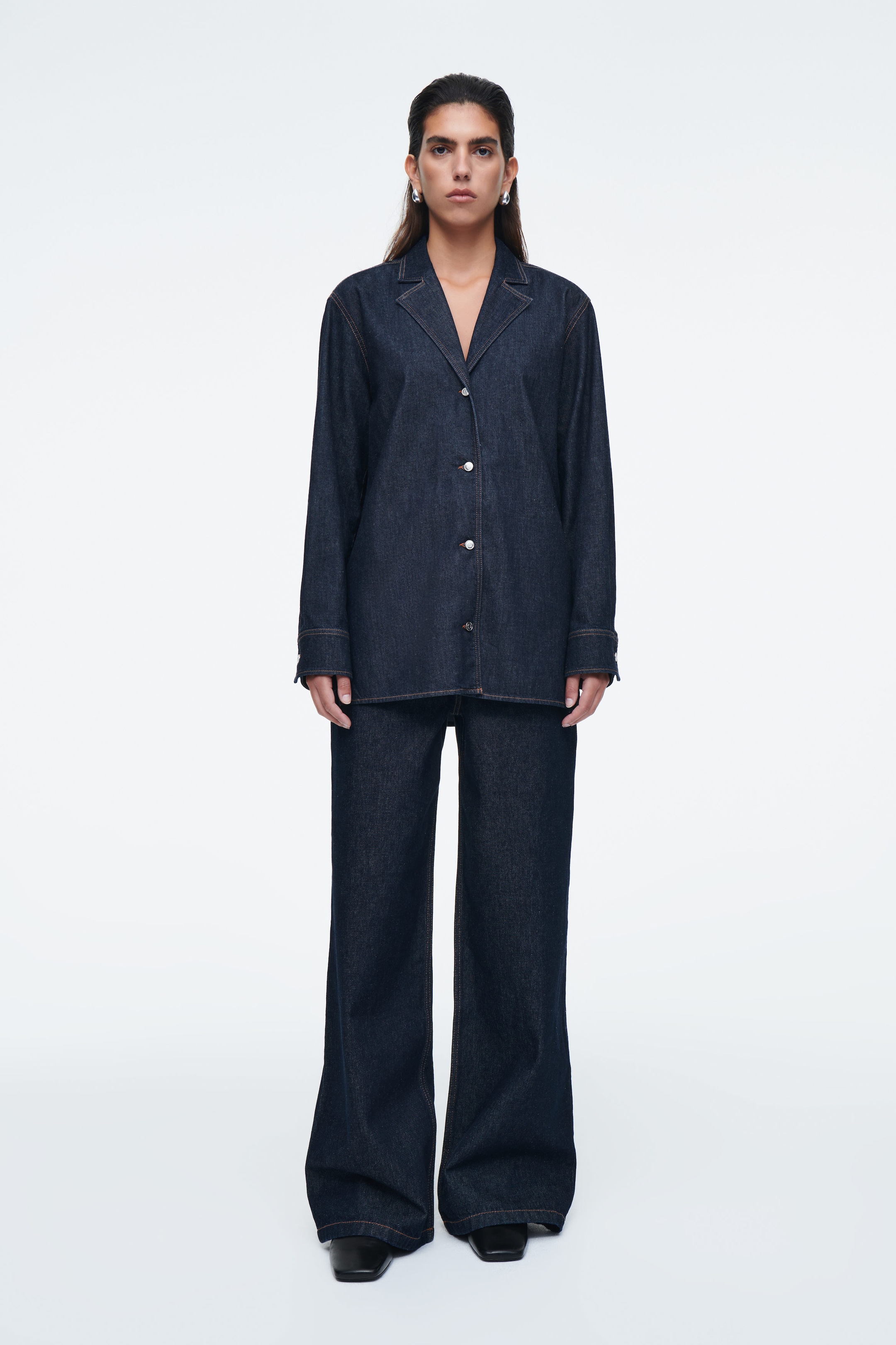 REGULAR TAILORED DENIM SHIRT