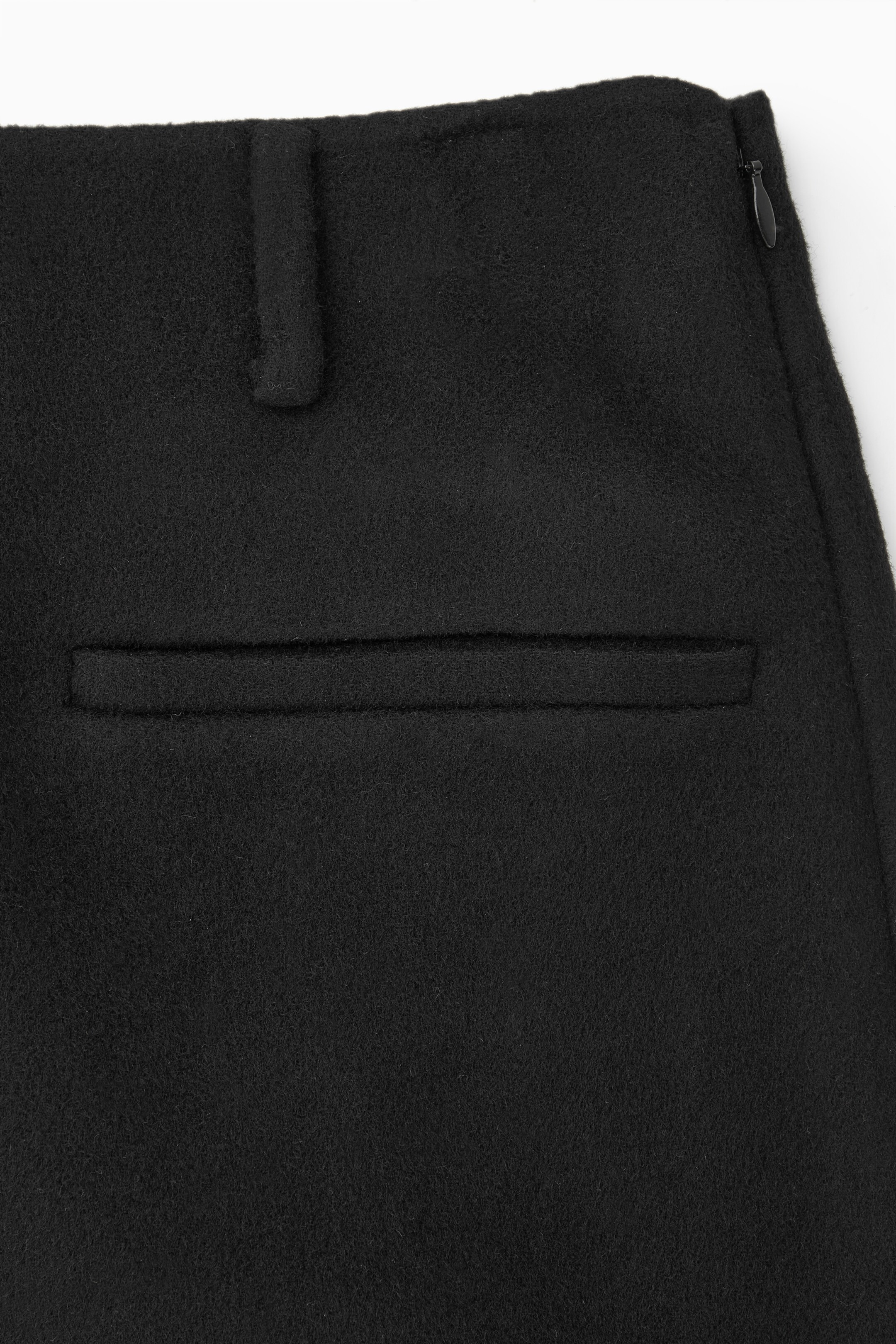 Agrandir l'image: LONGUE JUPE CRAYON LAINE DOUBLE-FACE - NOIR - FEMME | H&M CH 2