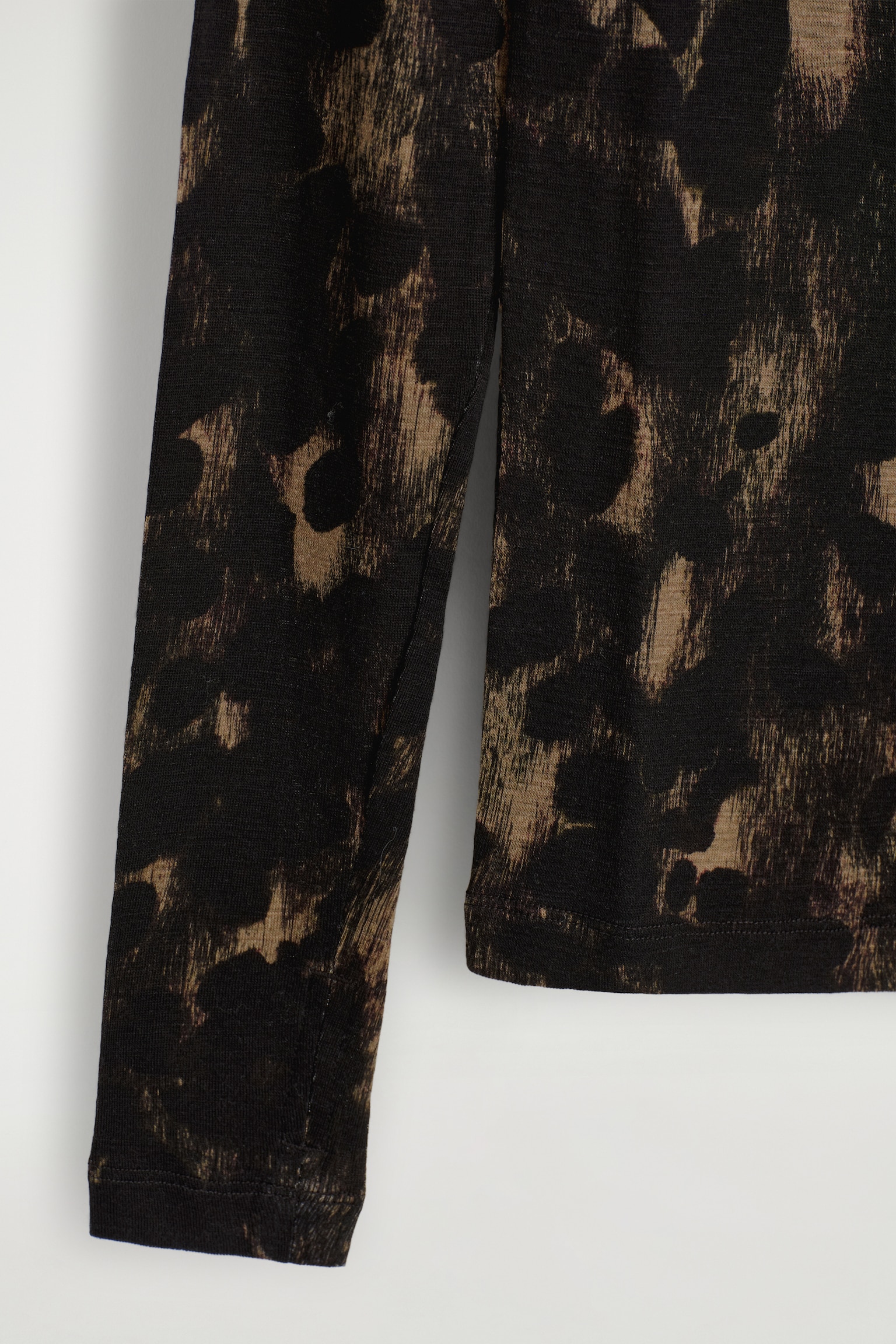 SLIM MERINO WOOL TOP - dierenprint - 3
