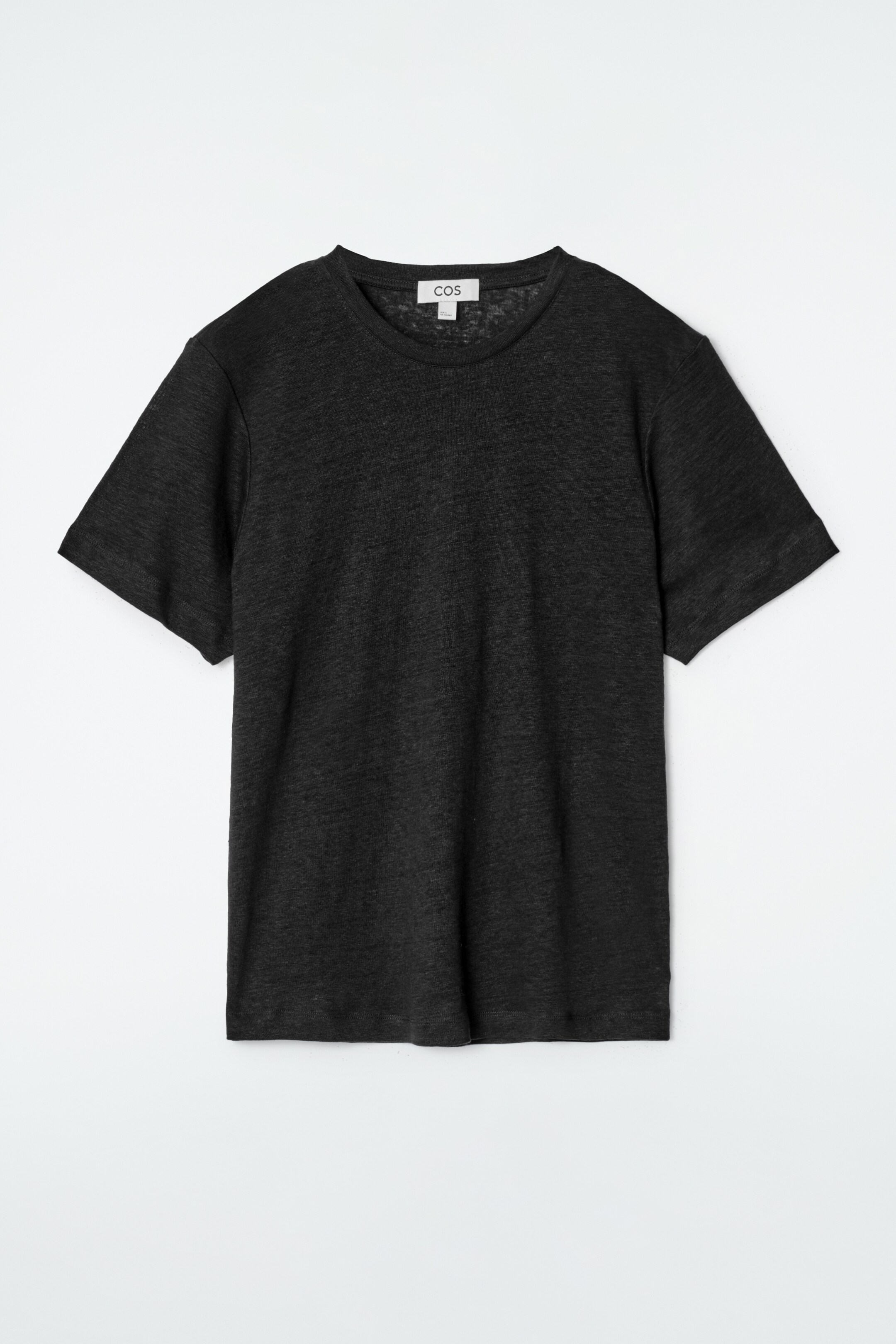 Agrandir l'image: T-SHIRT À COL ROND EN LIN - NOIR - FEMME | H&M CH 5
