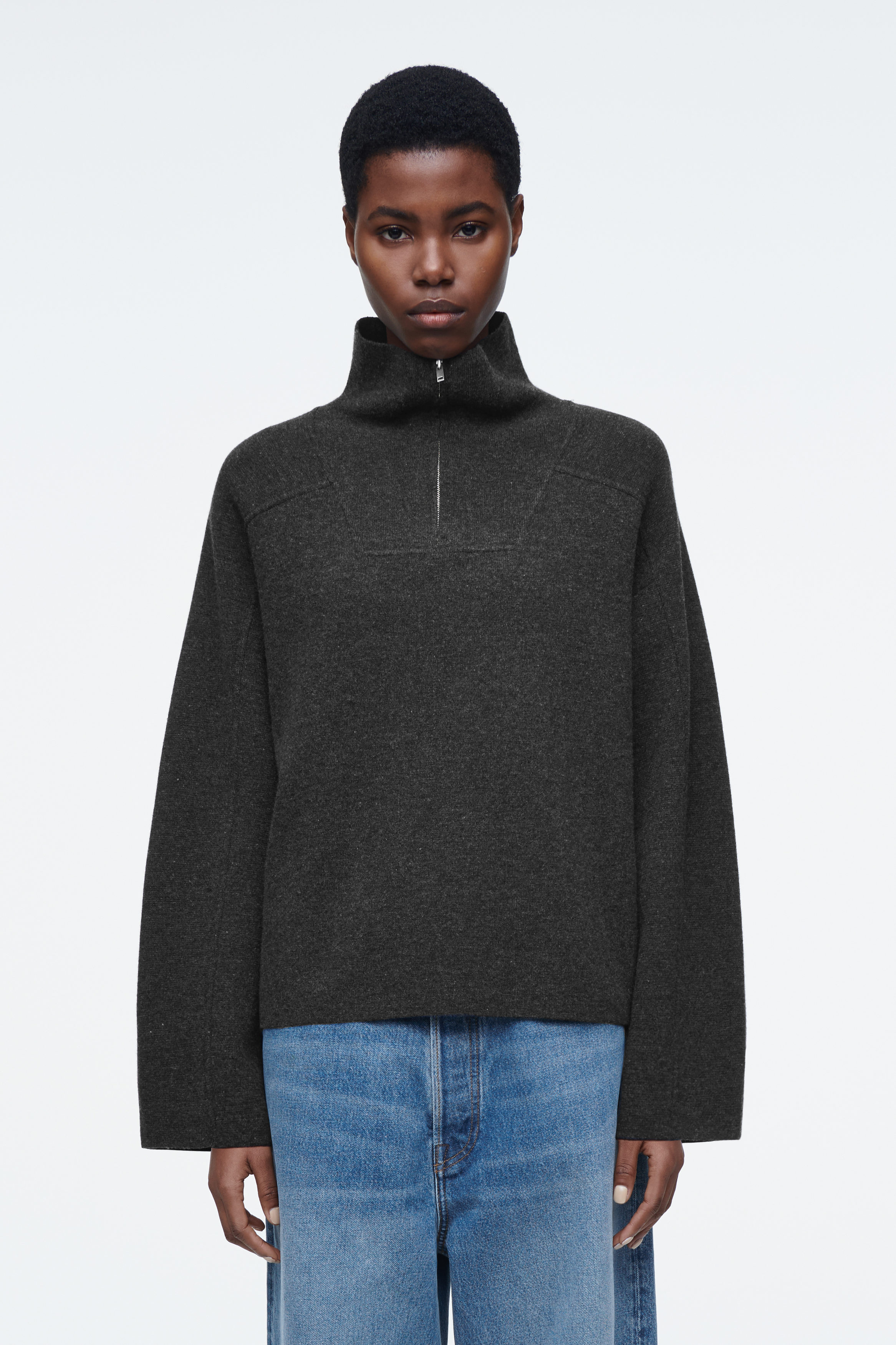 トップス OHOTORO Mixed Tube Knit charcoal mixed tube knit | OHOTORO