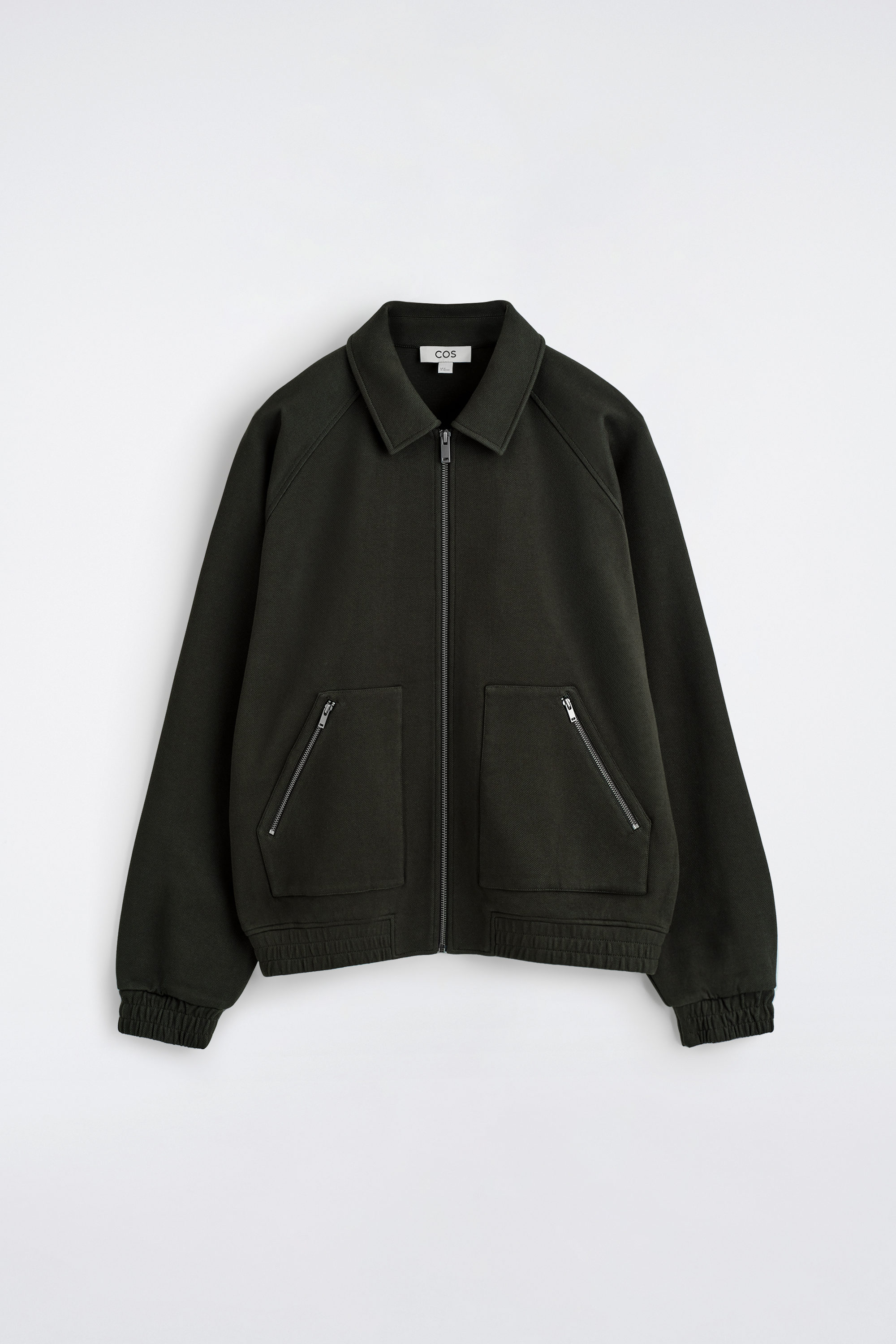 COS ジャケット TECHNICAL COTTON HOODED JACKET - DARK GREEN | COS US