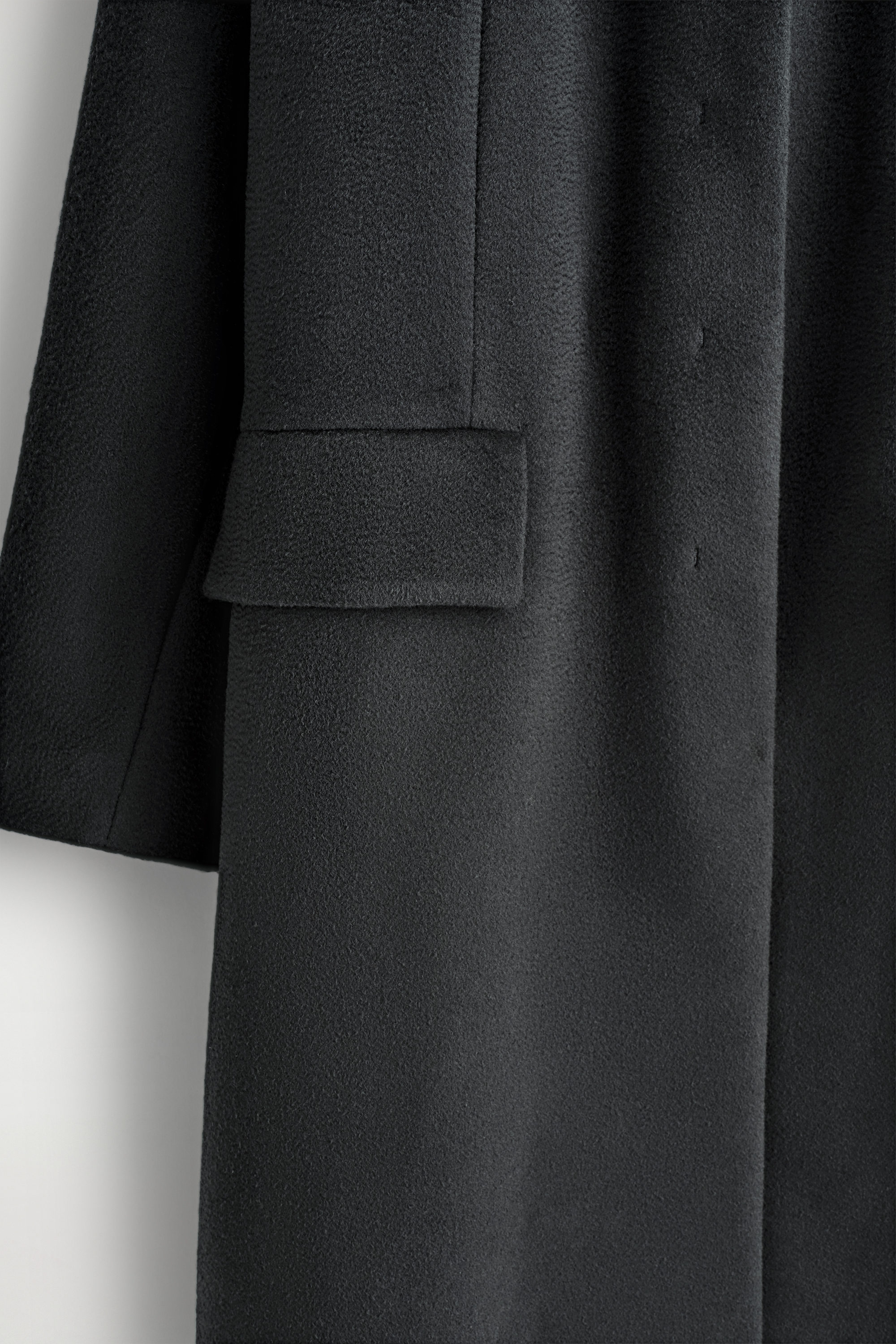 TAILORED WOOL-ZIBELINE LONG COAT - thumbnail 2