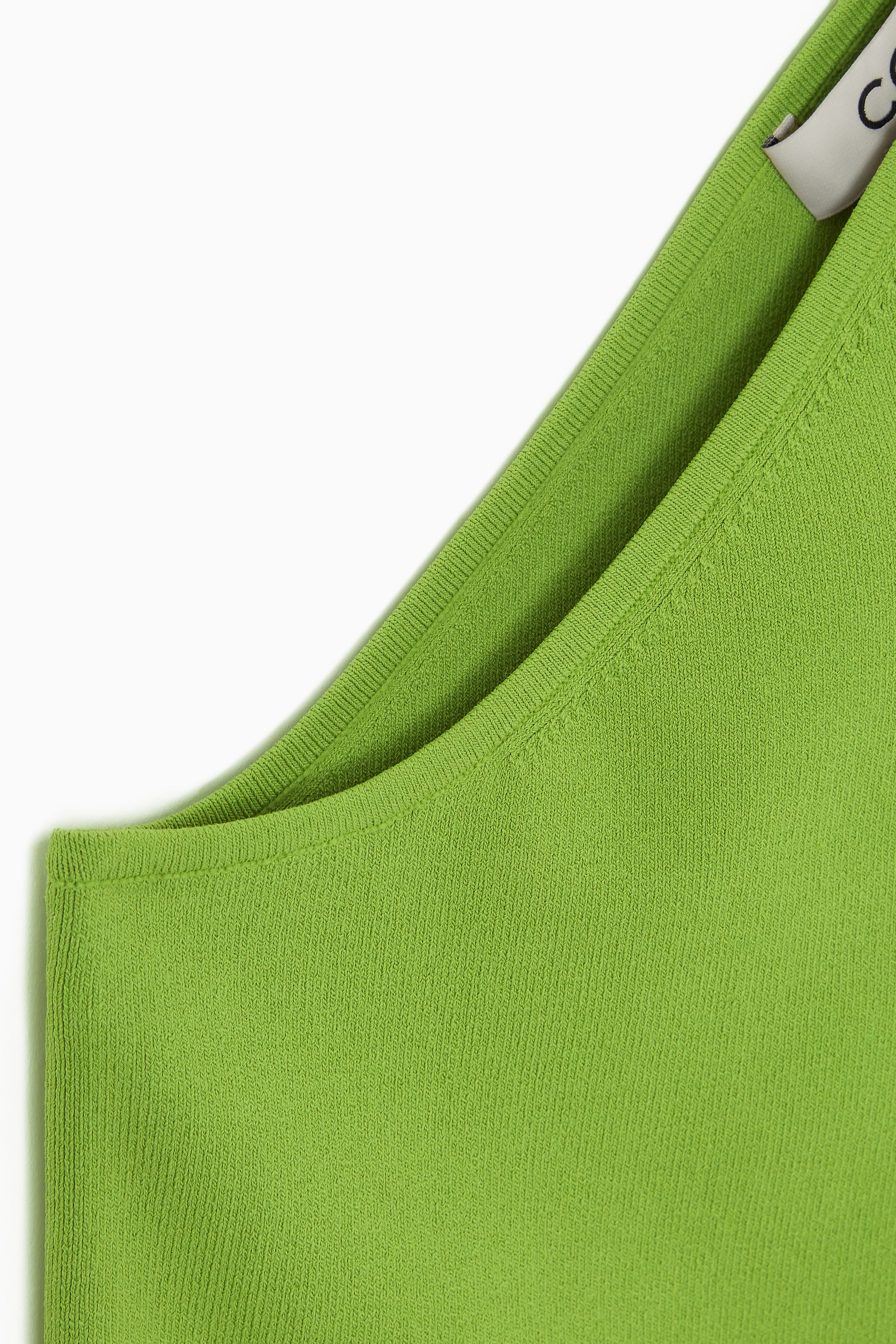 ONE-SHOULDER TANK TOP - GREEN | COS