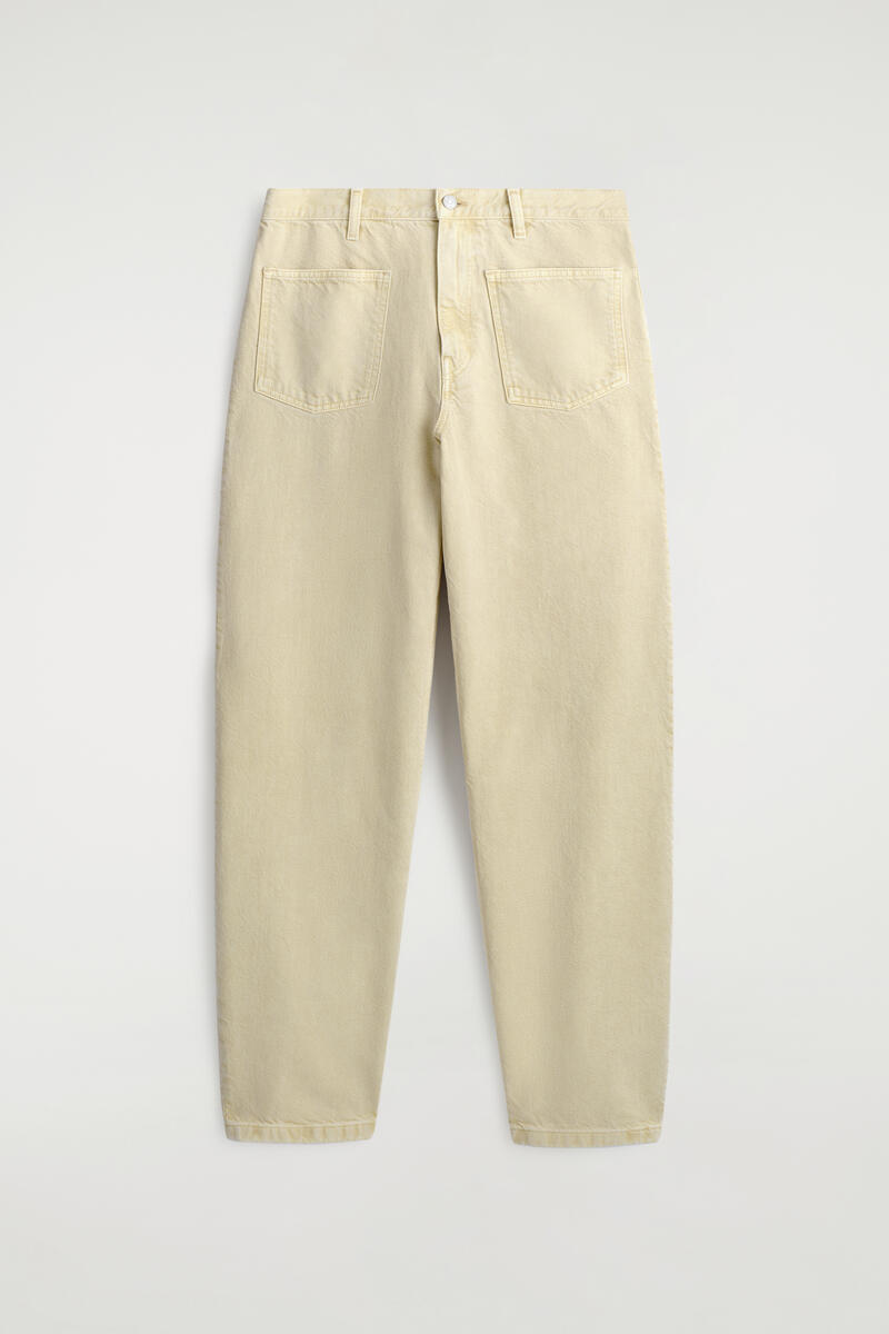 Patch-Pocket Straight-Leg Jeans
