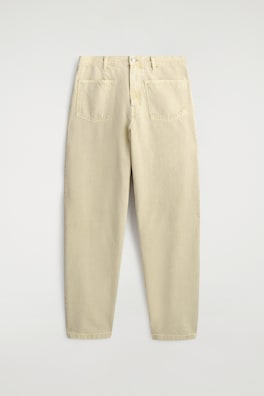 PATCH-POCKET STRAIGHT-LEG JEANS — BUTTER YELLOW 6