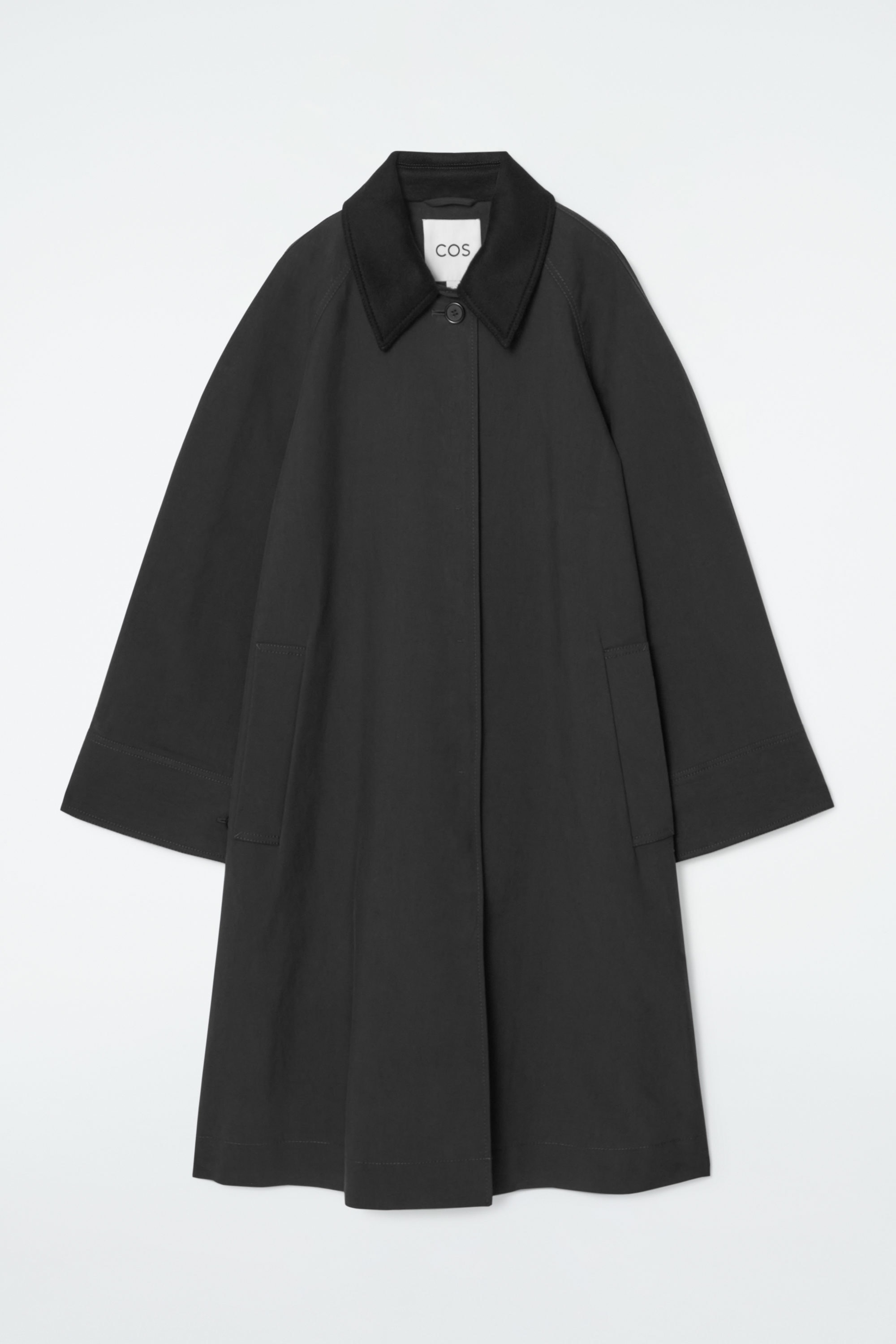 美品 セオリー CHINTZED TWIL CLEAN CAR COAT Car Coat Camel - Excess Only